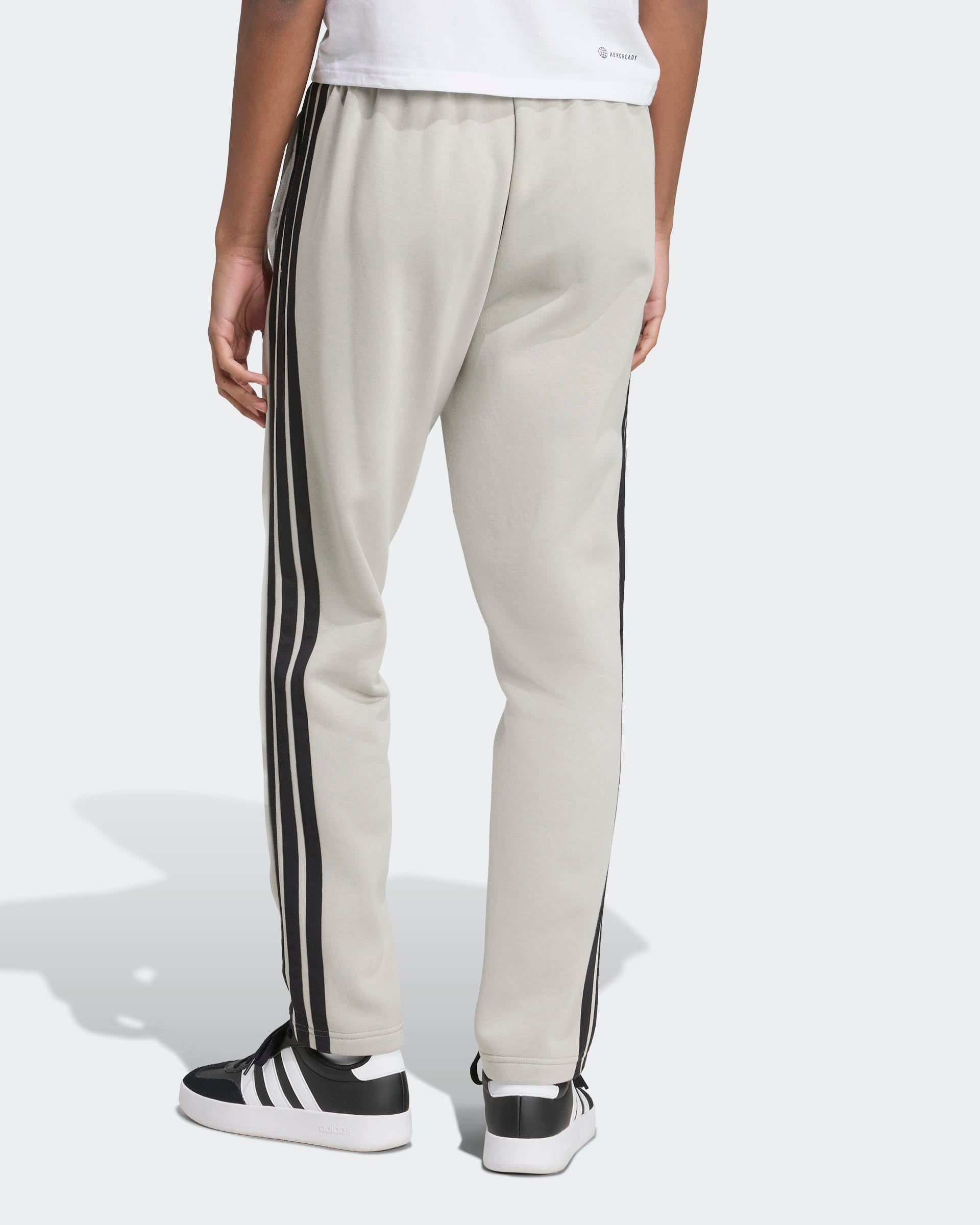 Adidas Calça M 3S Cardada Cinza/Preto Adidas