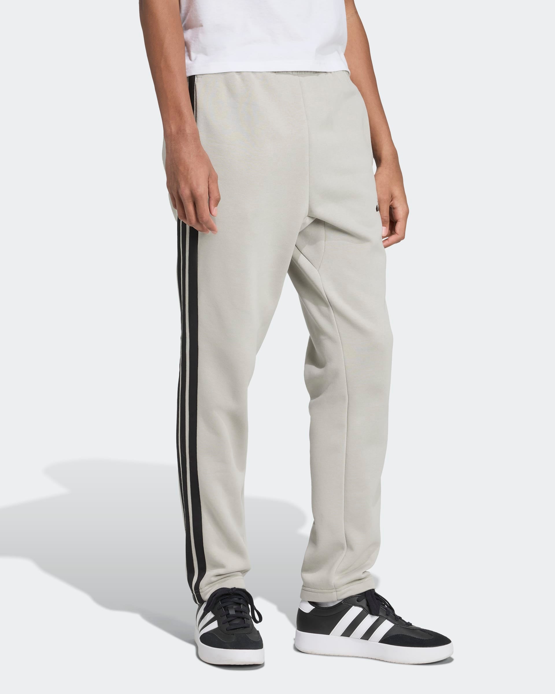 Adidas Calça M 3S Cardada Cinza/Preto Adidas