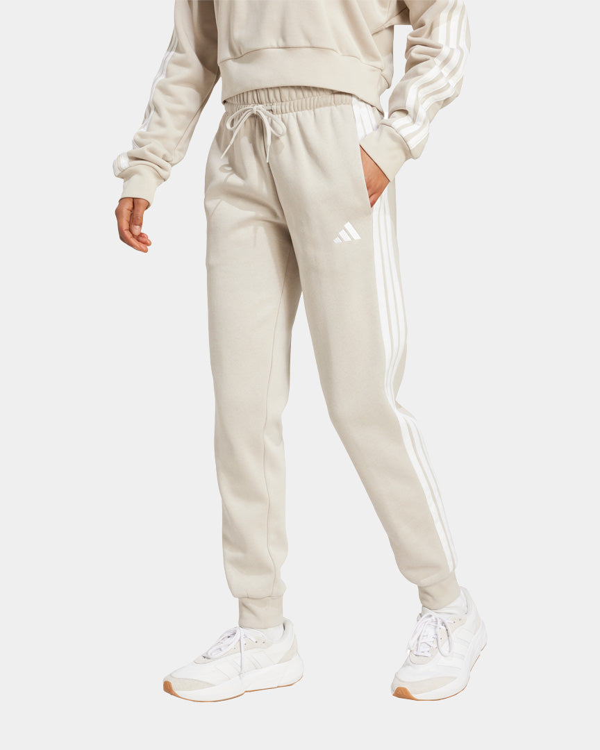 Adidas Calças Cardadas 3S Bege JX2549