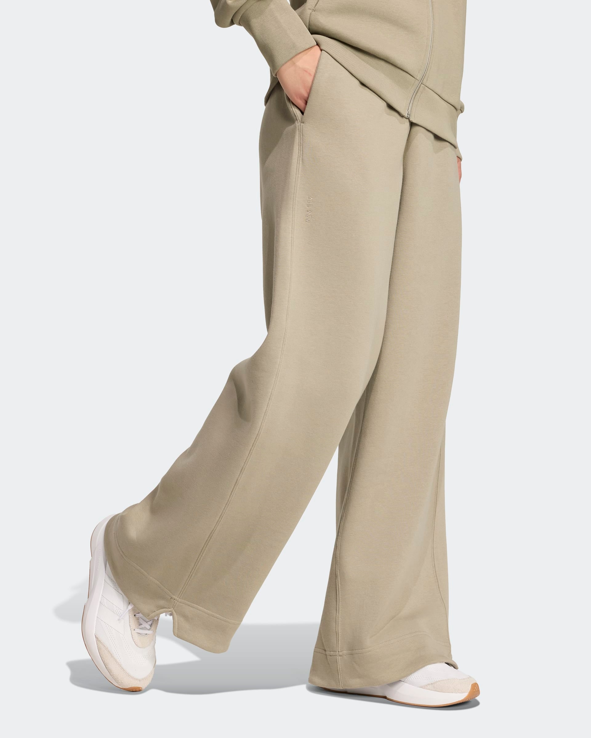 Adidas Calças Largas Cardadas All Szn Verde Adidas