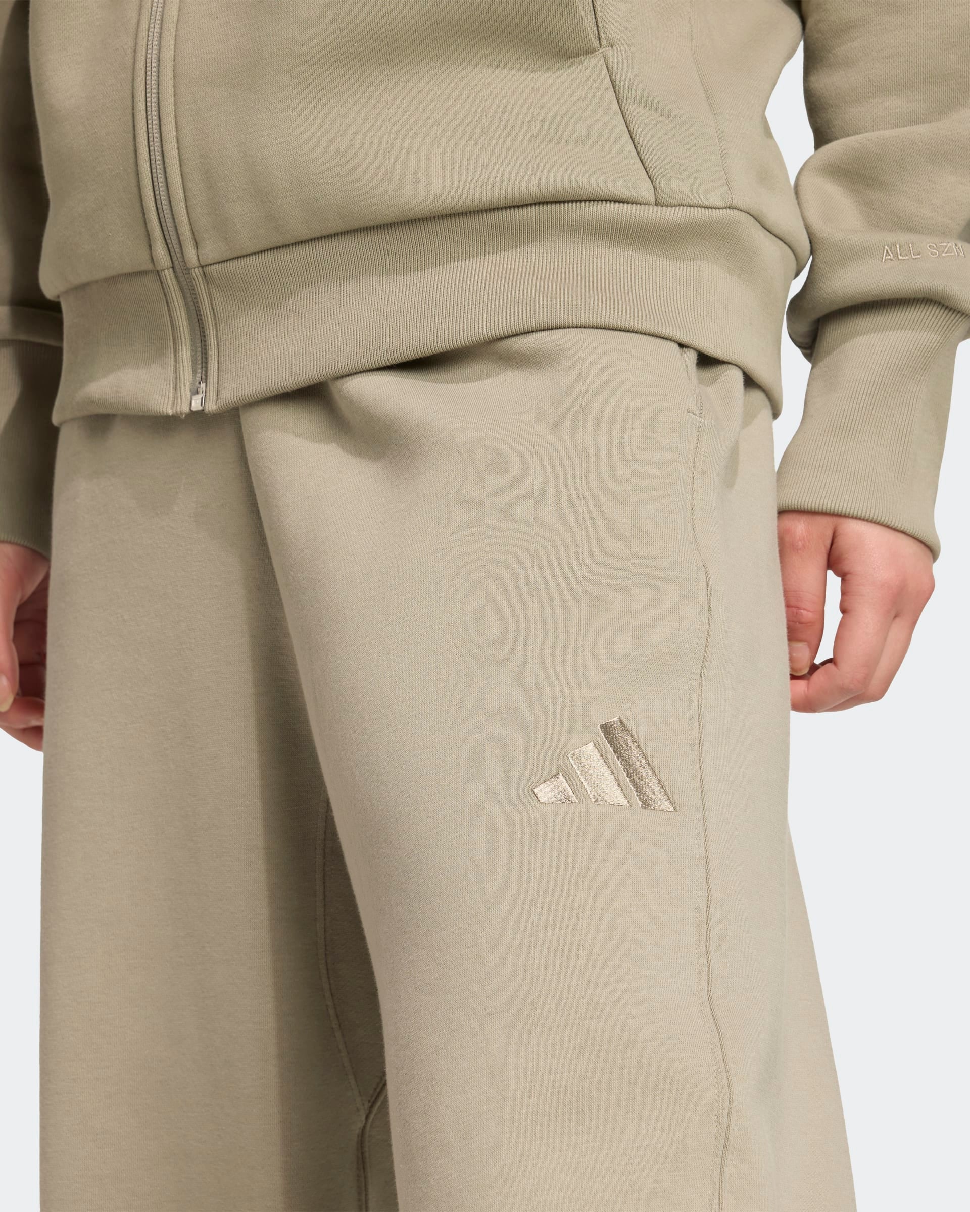 Adidas Calças Largas Cardadas All Szn Verde Adidas