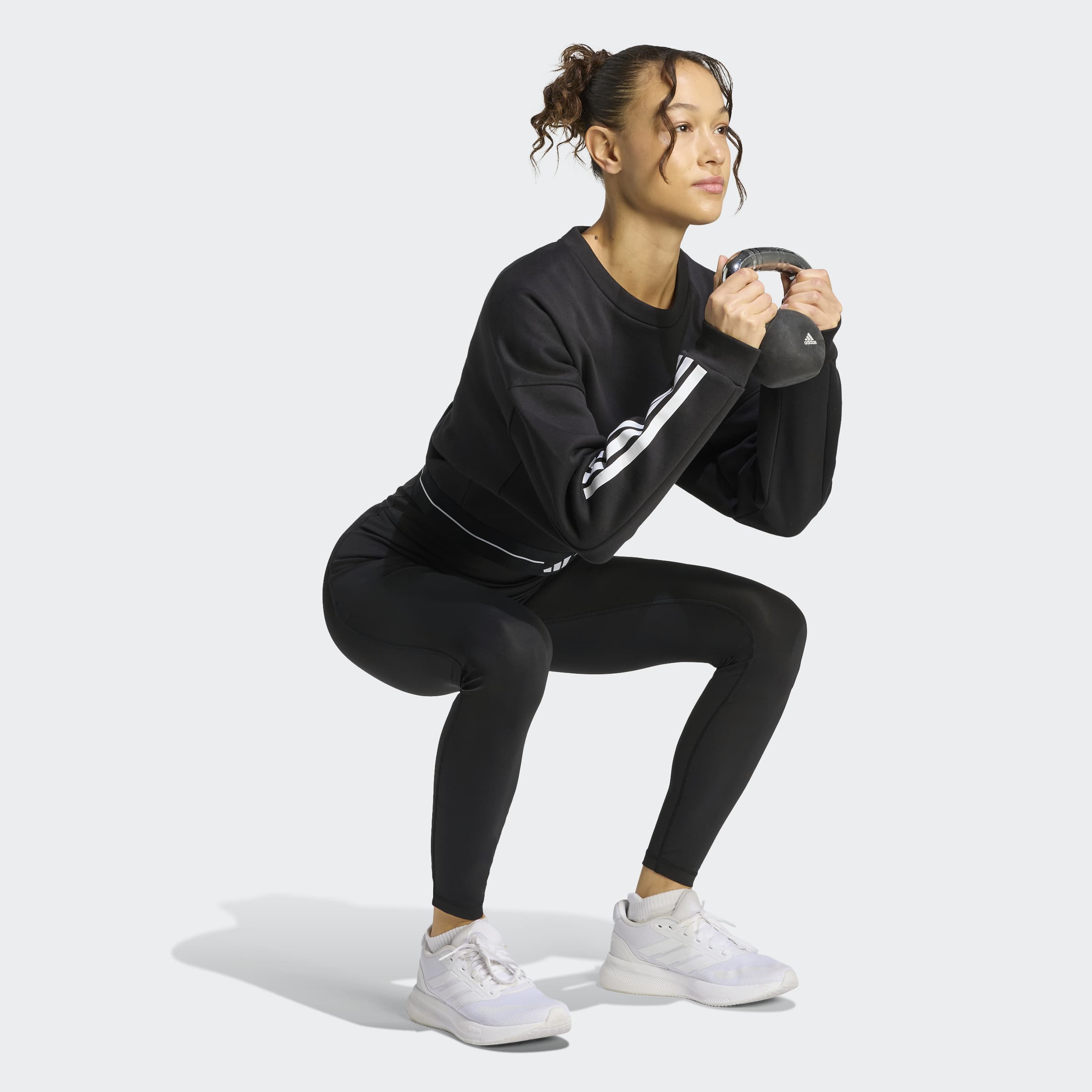 Adidas Camisola Cropped Preta Adidas