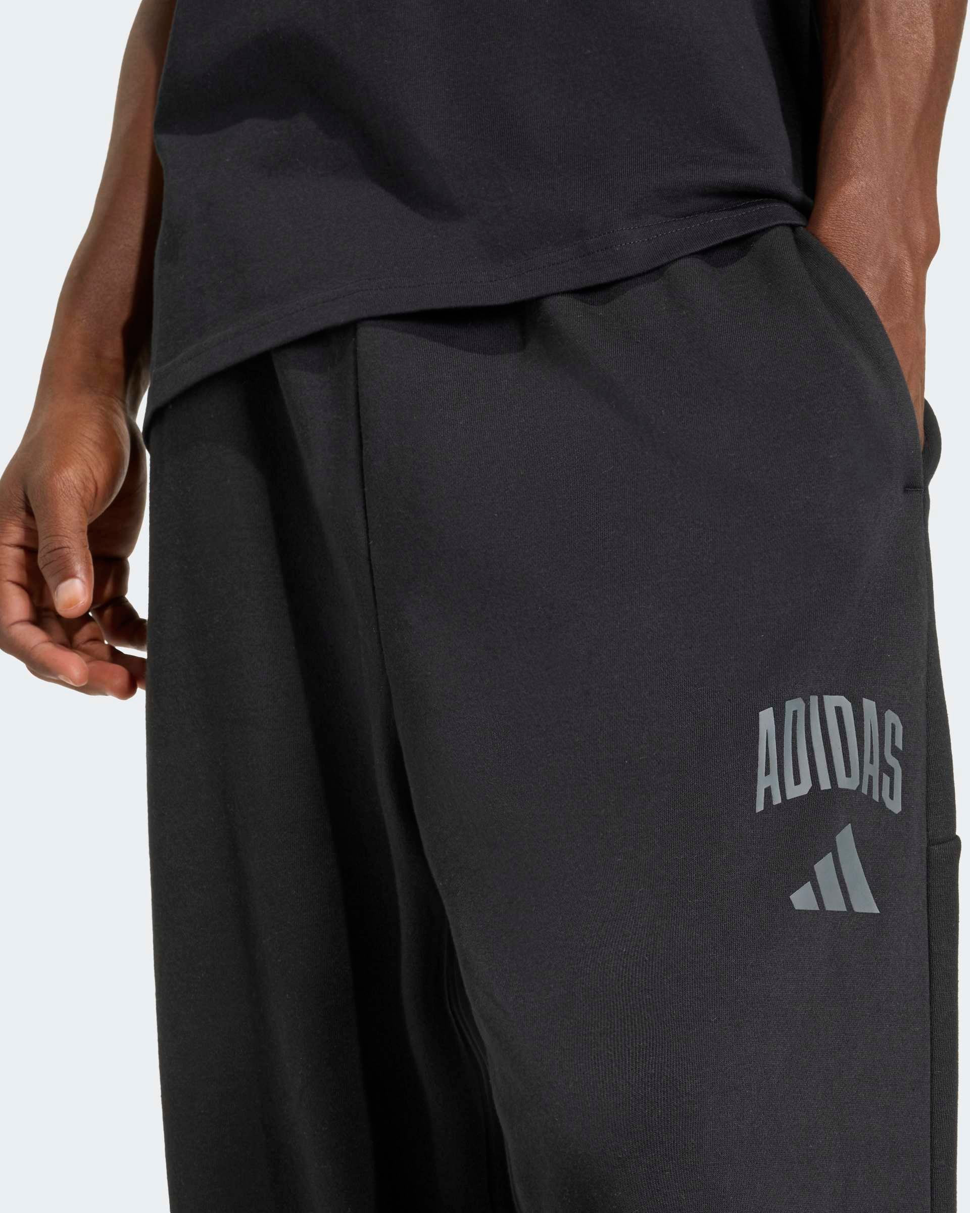 Calças Homem Adidas Collegiate Cardadas Pretas Adidas