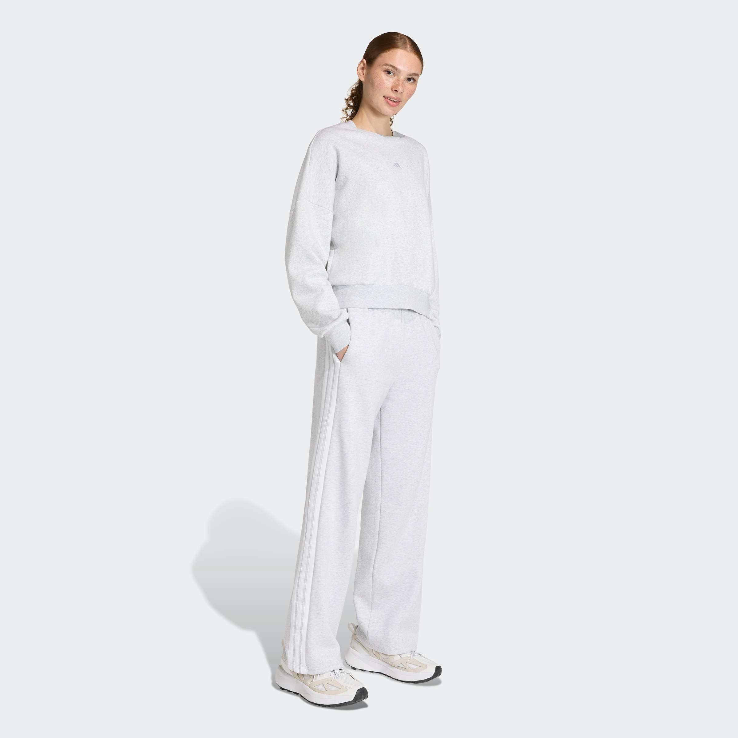 Adidas Calça Cardada W 3S Cinza Adidas