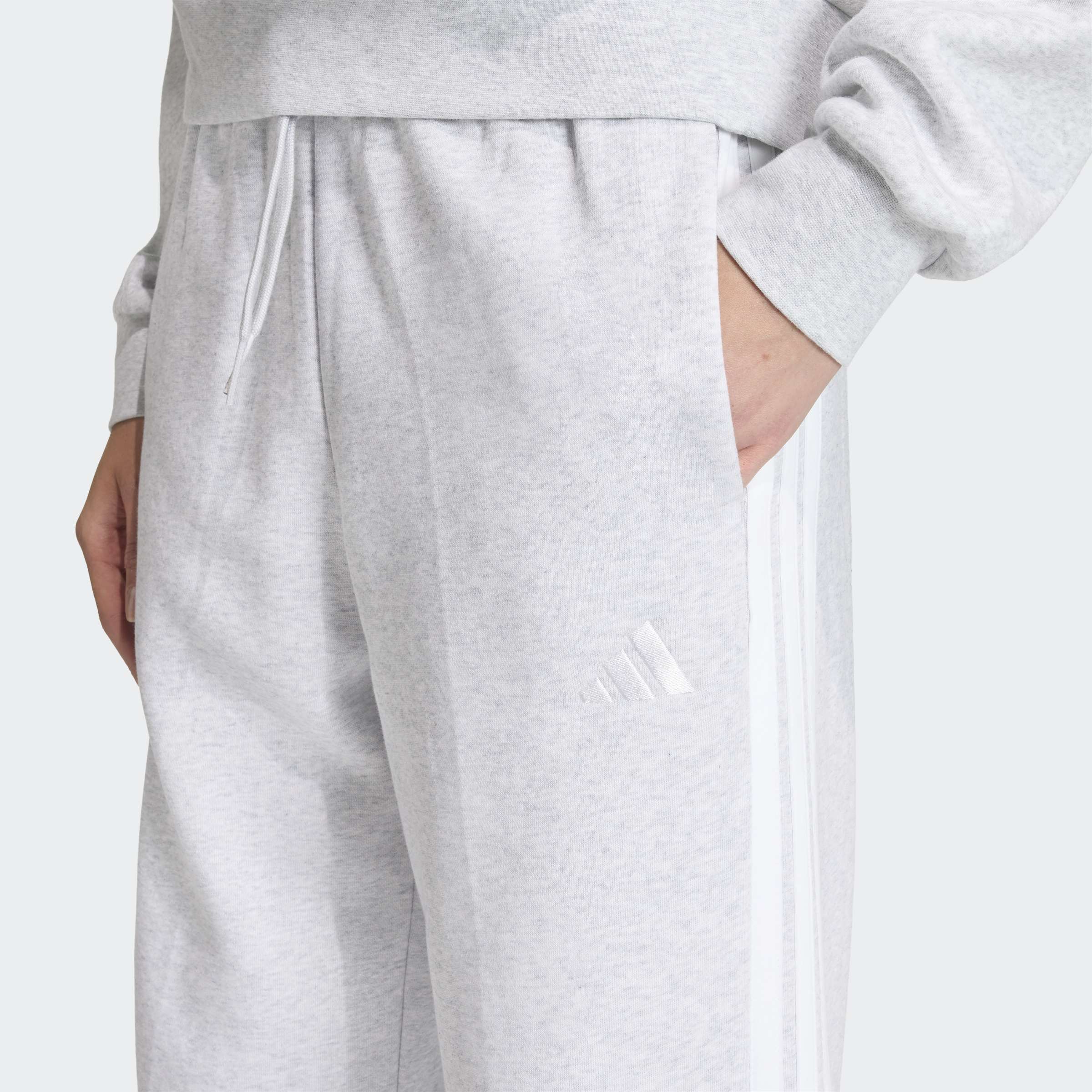 Adidas Calça Cardada W 3S Cinza Adidas