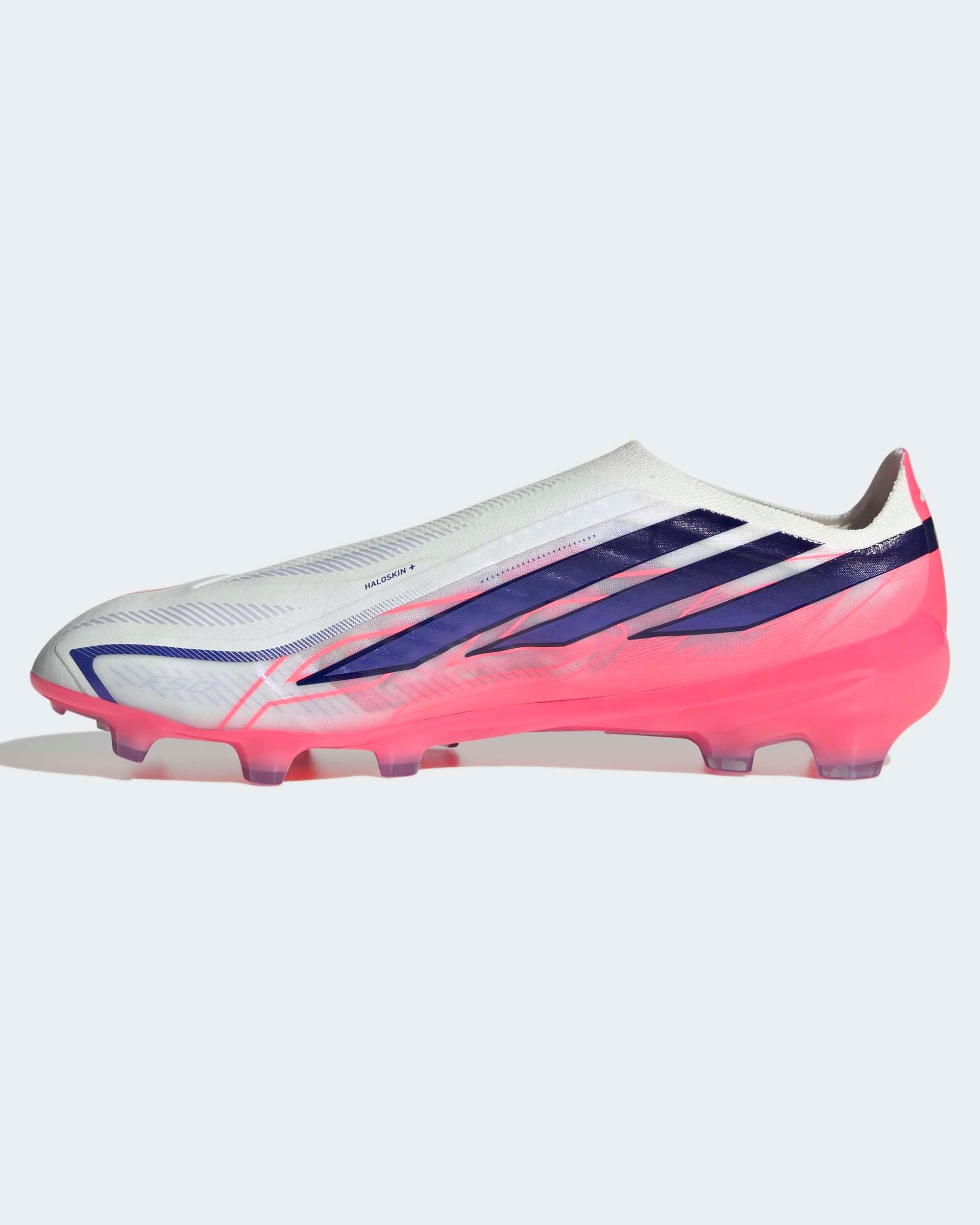 Chuteiras Adidas F50 Hyperfast League PRO LL FG Branca/Rosa Adidas