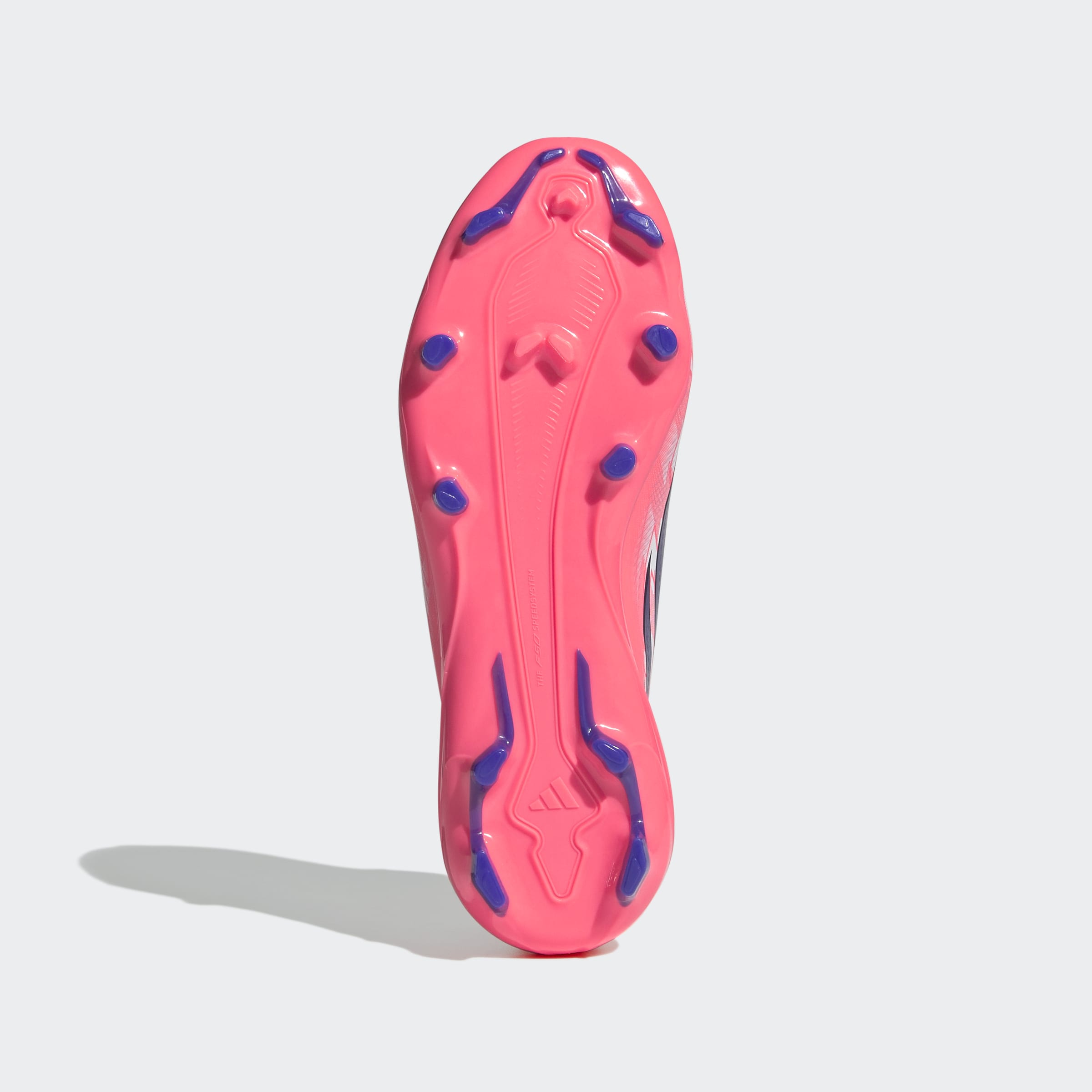 Chuteiras Adidas F50 Hyperfast League Mid FG Júnior Branco/Rosa Adidas