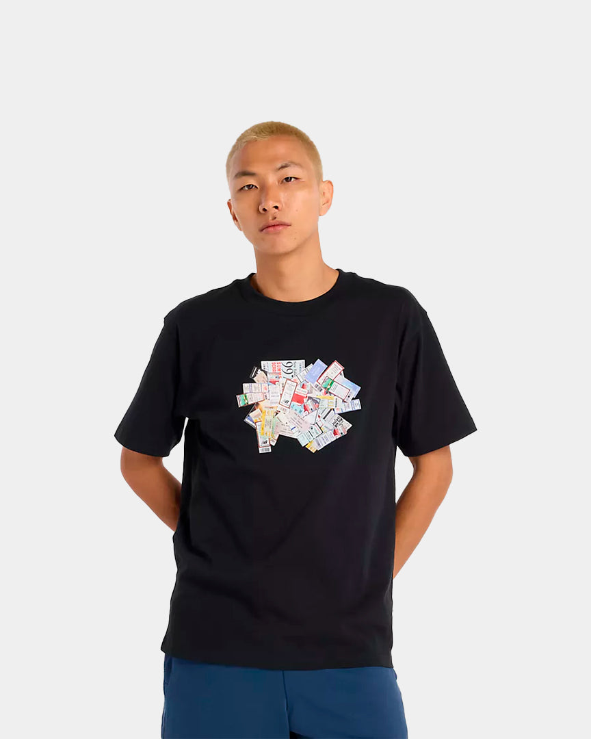 New Balance T-Shirt Athletics Ticket Preta MT53905BK