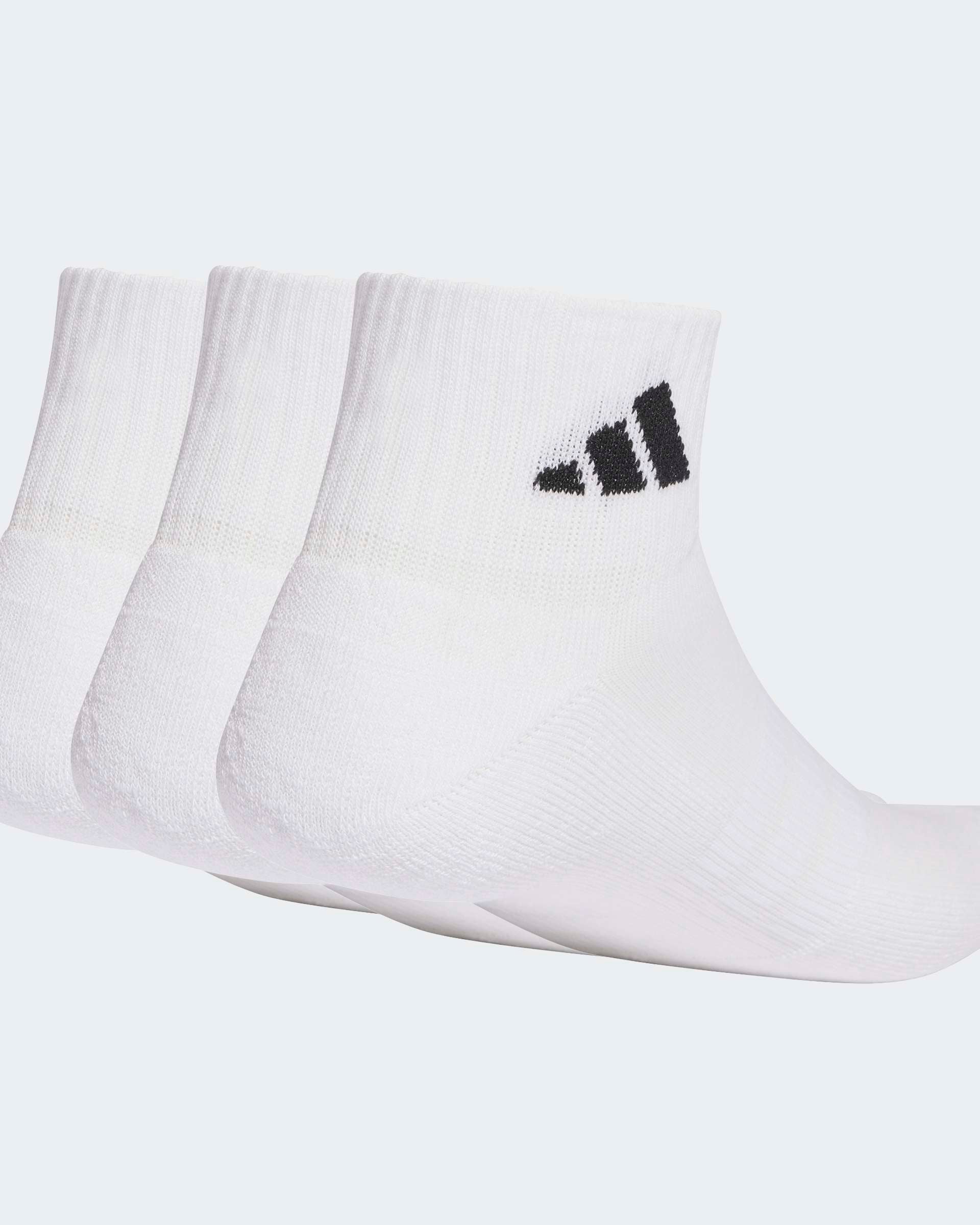 Meias Adidas Almofadadas Até o Tornozelo 3P Brancas Adidas