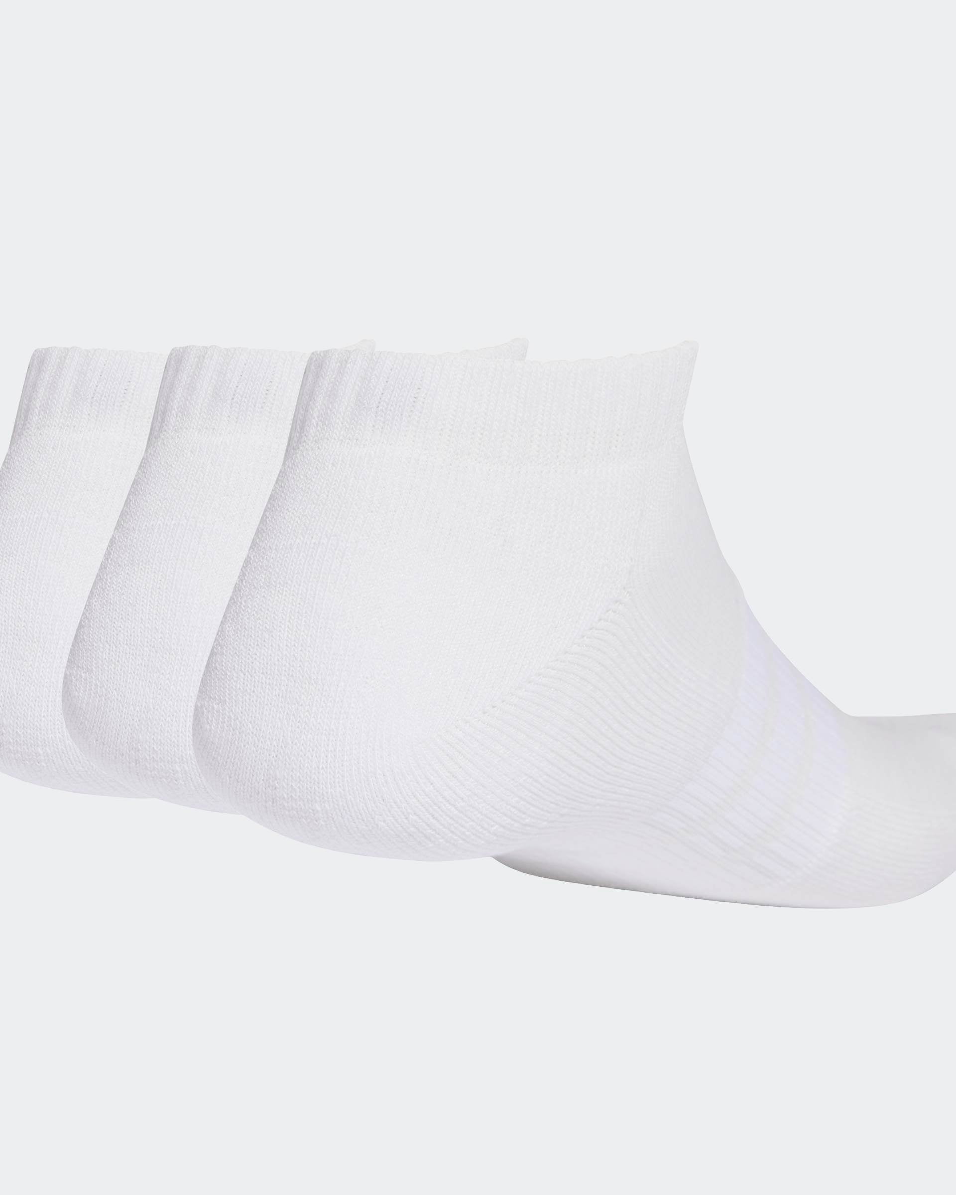 Meias Adidas Invisíveis Almofadadas 3P Brancas Adidas