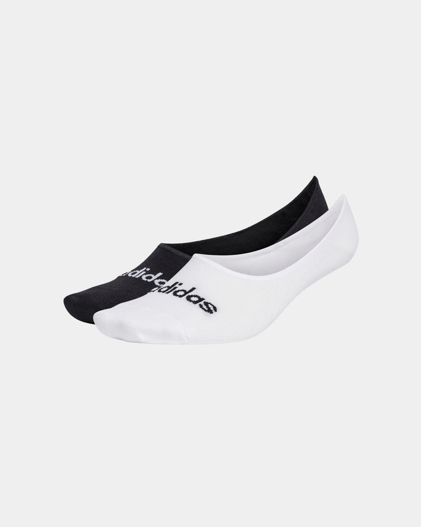 Meias Adidas Leves Invisíveis 2P Branca e Preta Adidas