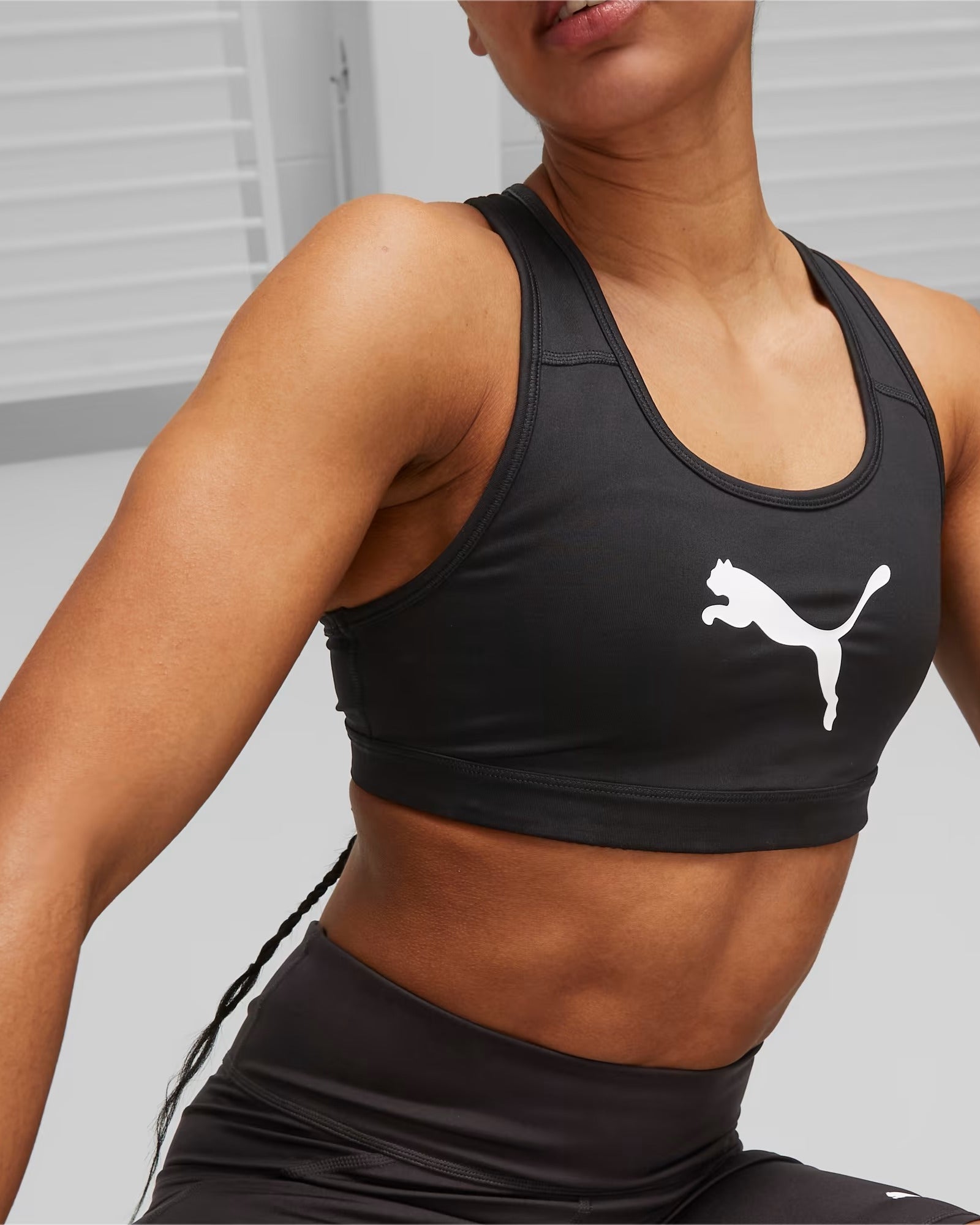 Puma Sutiã de Treino Mid Impact Preto Puma