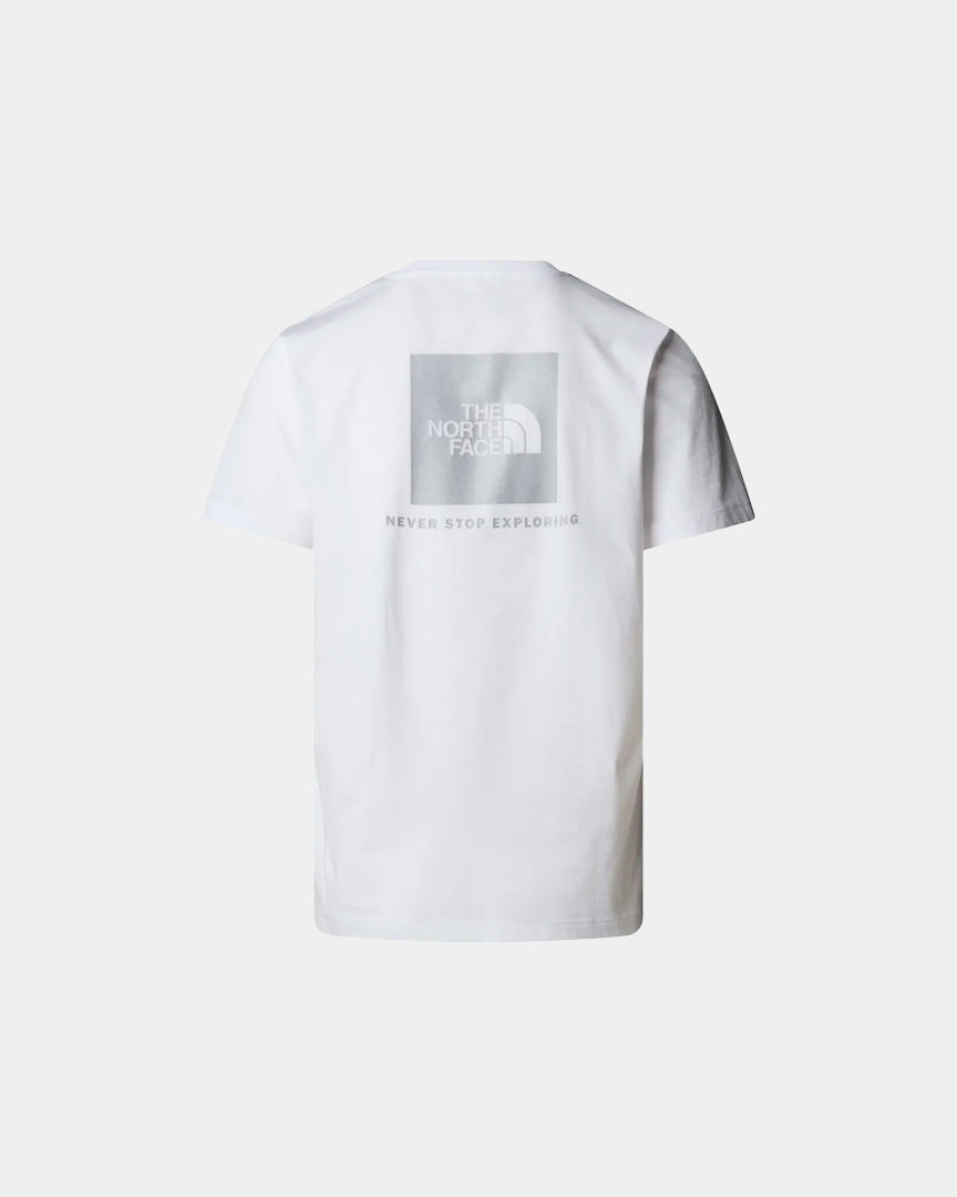 The North Face T-Shirt Refletora NSE Box Branco/Prateado NF0A8C4VU2H