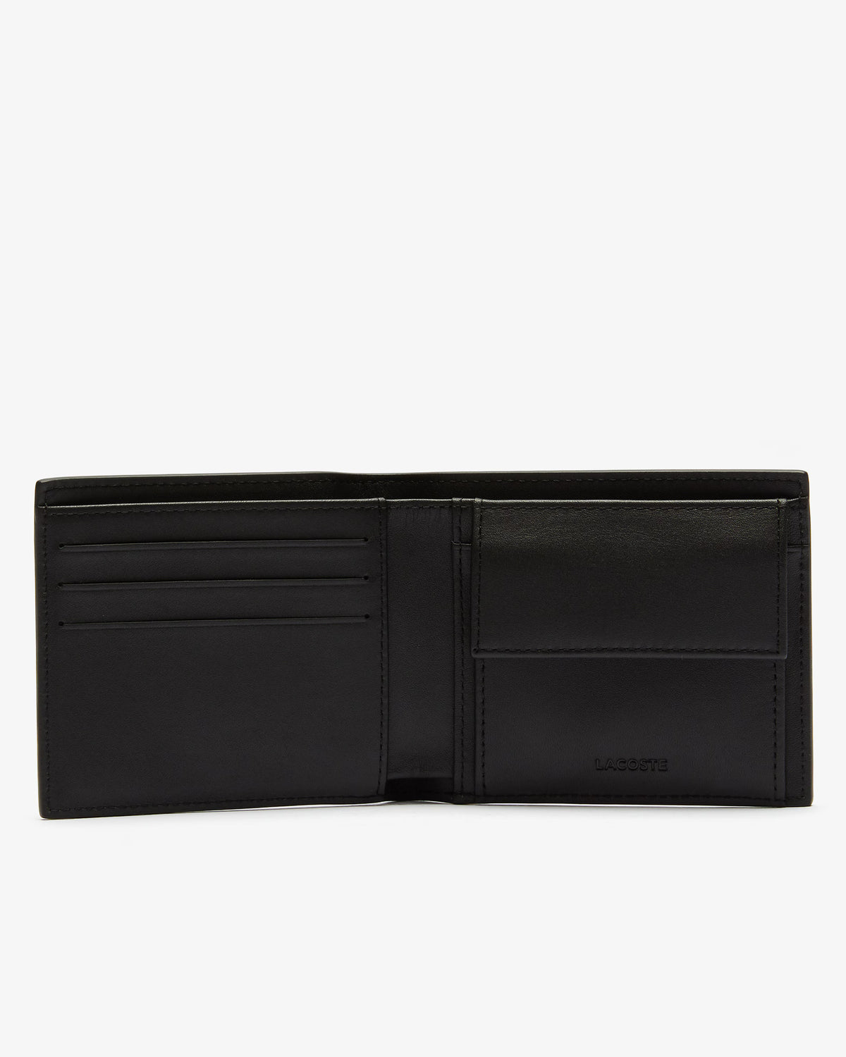 Lacoste Carteira M Billfold Coin Preta Lacoste