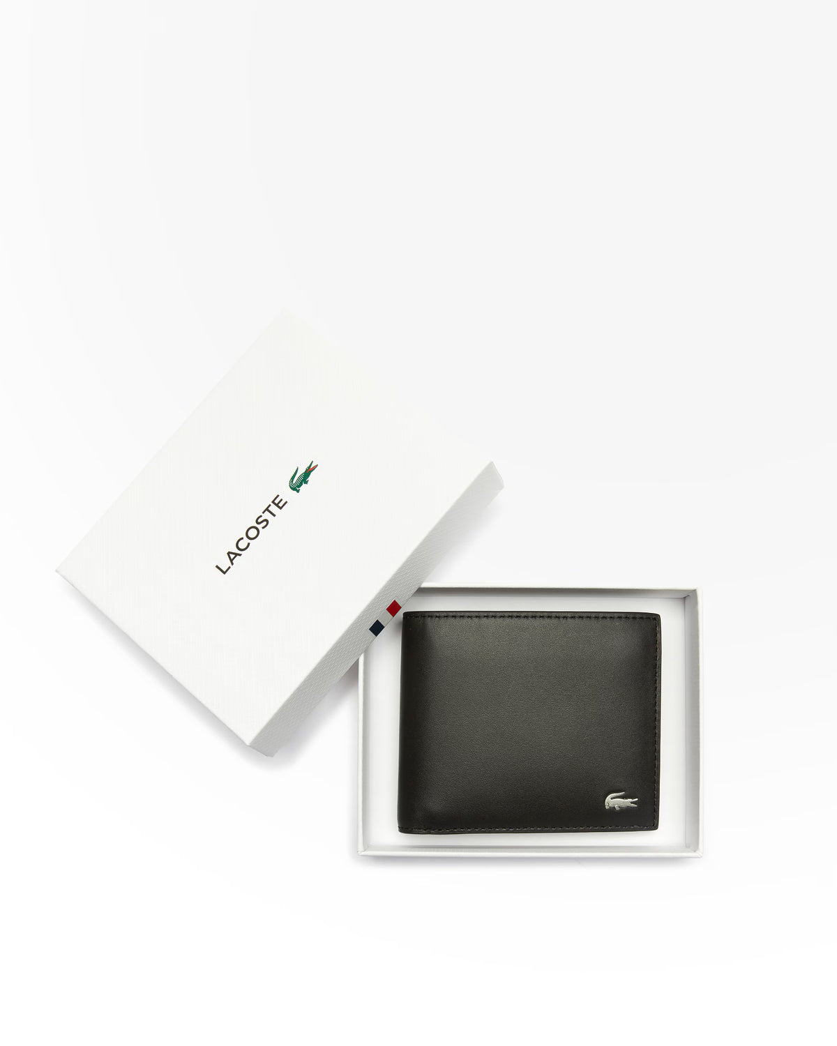 Lacoste Carteira M Billfold Coin Preta Lacoste