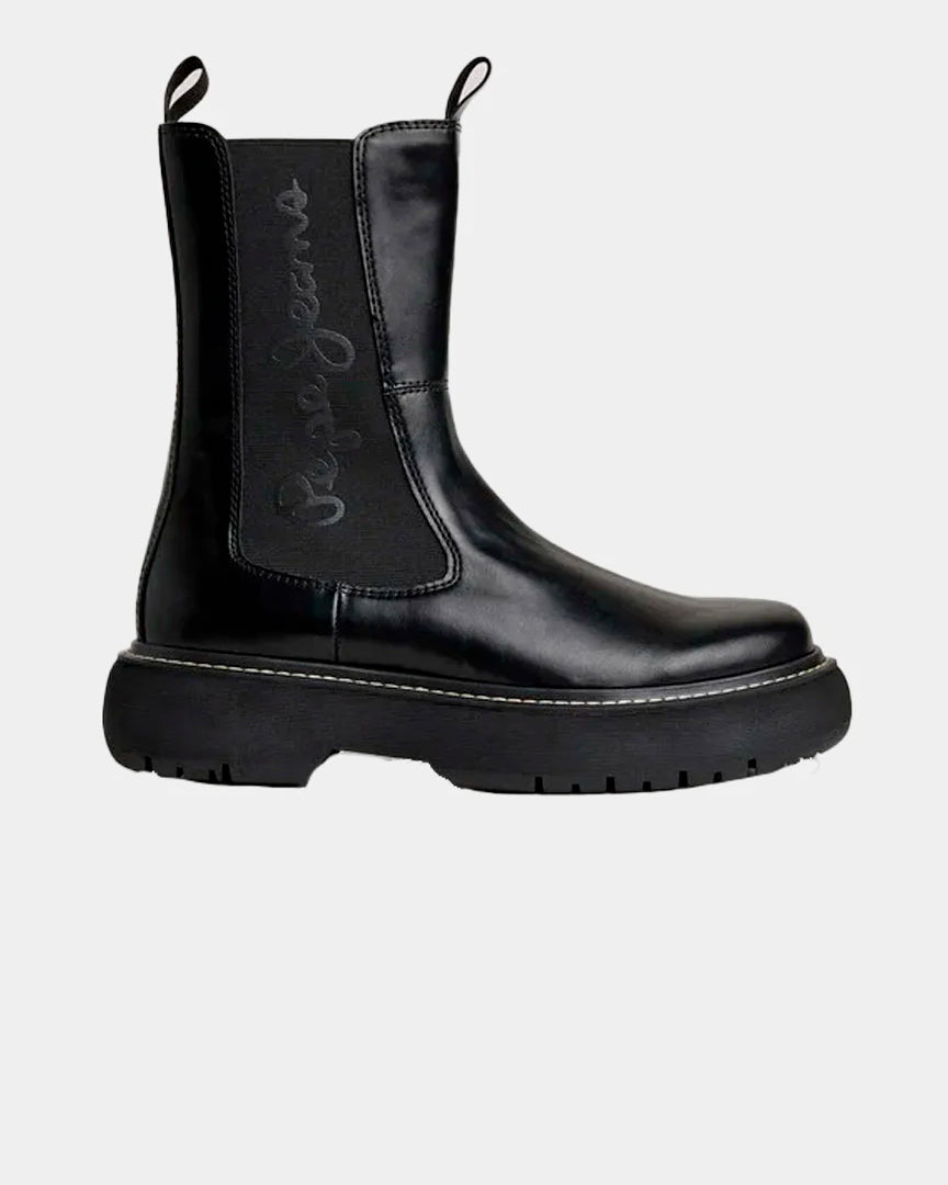 Pepe Jeans Botas Cano Alto Yoko Chelsea Pretas Pepe Jeans
