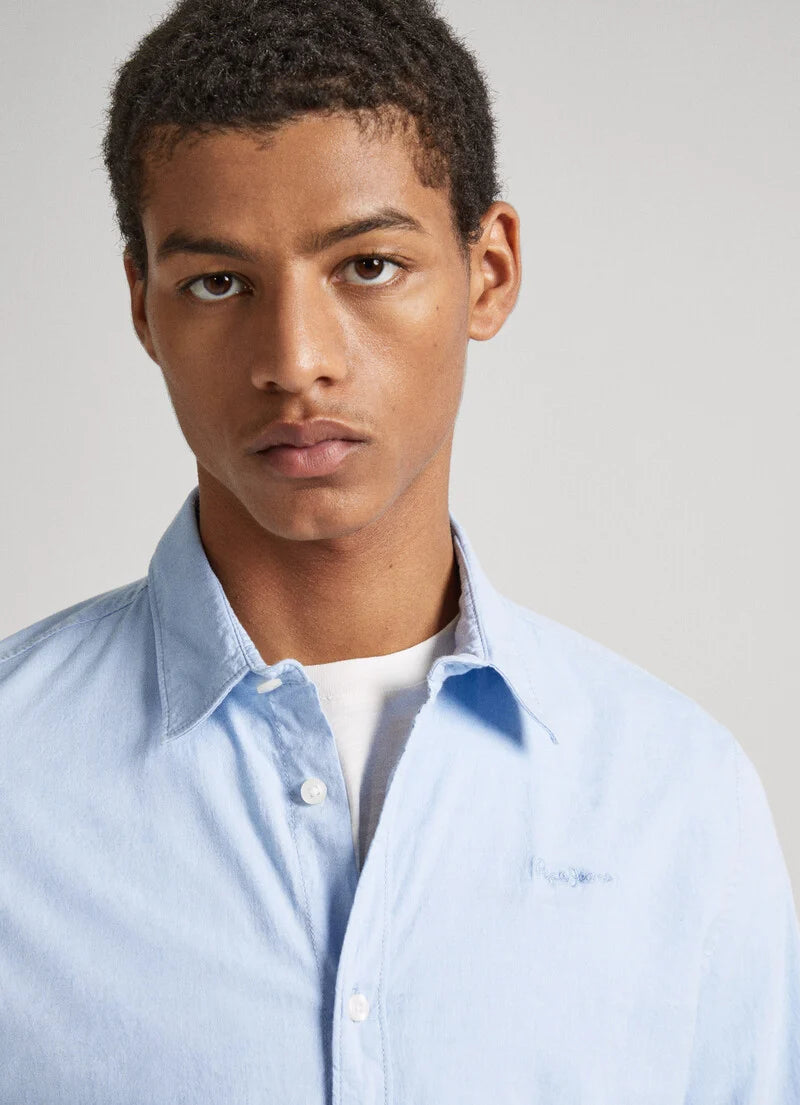 Pepe Jeans Camisa Popelina Azul Pepe Jeans