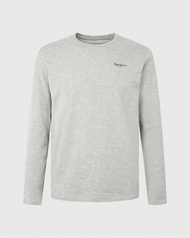 Pepe Jeans T-Shirt Manga Comprida Cinza Pepe Jeans