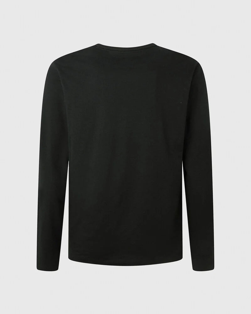 Pepe Jeans T-Shirt Manga Comprida Preta Pepe Jeans