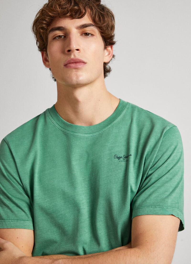 Pepe Jeans T-Shirt Logo Verde Pepe Jeans