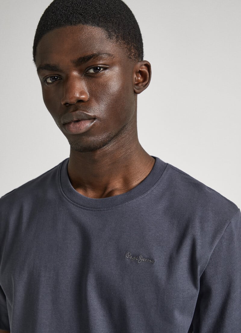 Pepe Jeans T-Shirt Logo Cinza Pepe Jeans