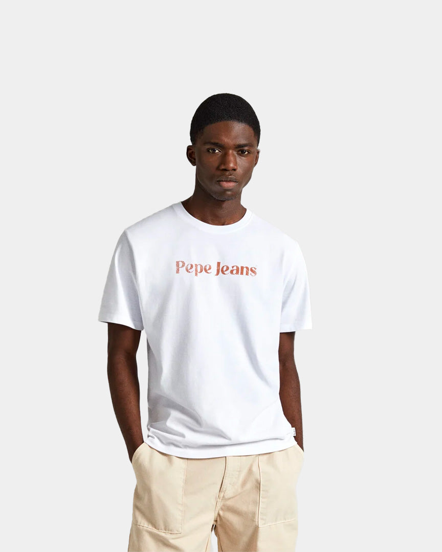 Pepe Jeans T-Shirt Logo Branca PM509374800
