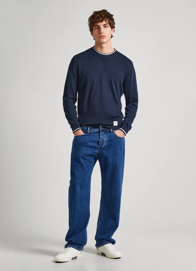 Pepe Jeans Camisola Logo Marinho Pepe Jeans