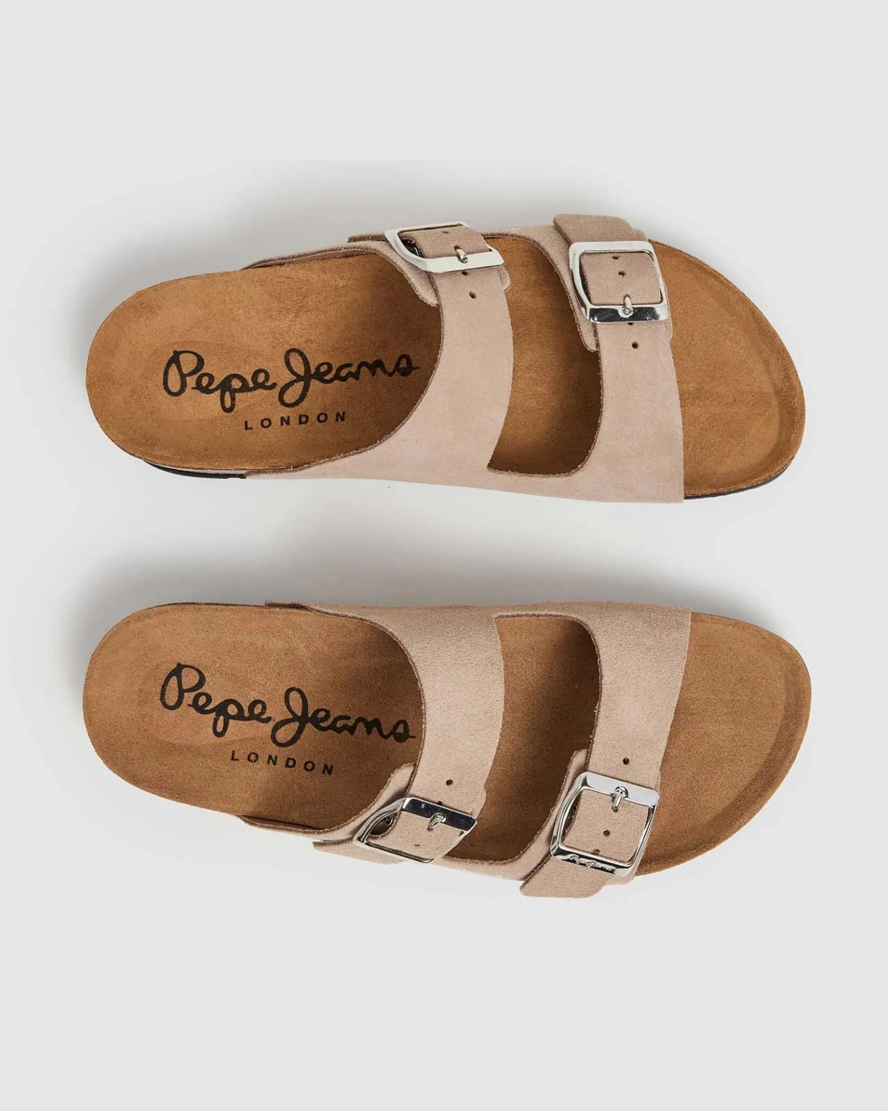 Sandálias Pepe Jeans Oban Suede Bege Pepe Jeans