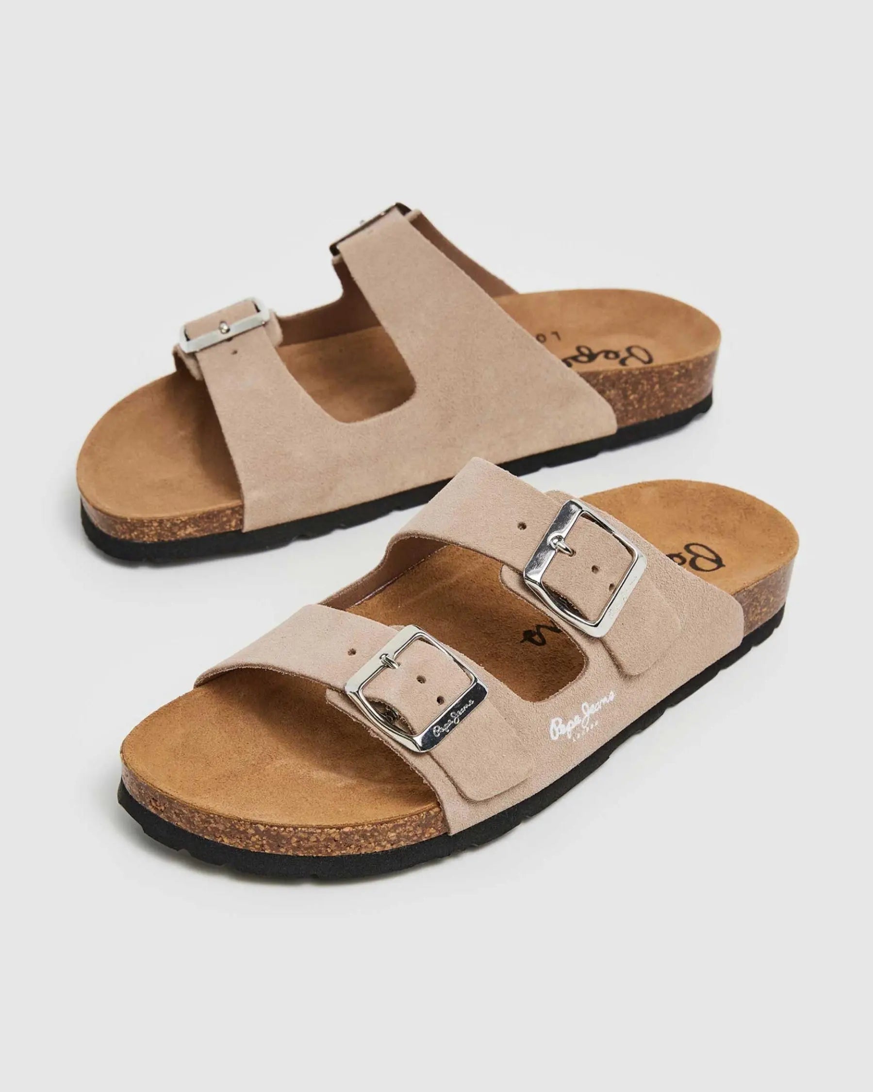Sandálias Pepe Jeans Oban Suede Bege Pepe Jeans