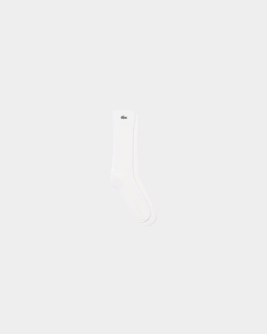 Par de Meias Mulher Lacoste Pointelle Brancas Lacoste