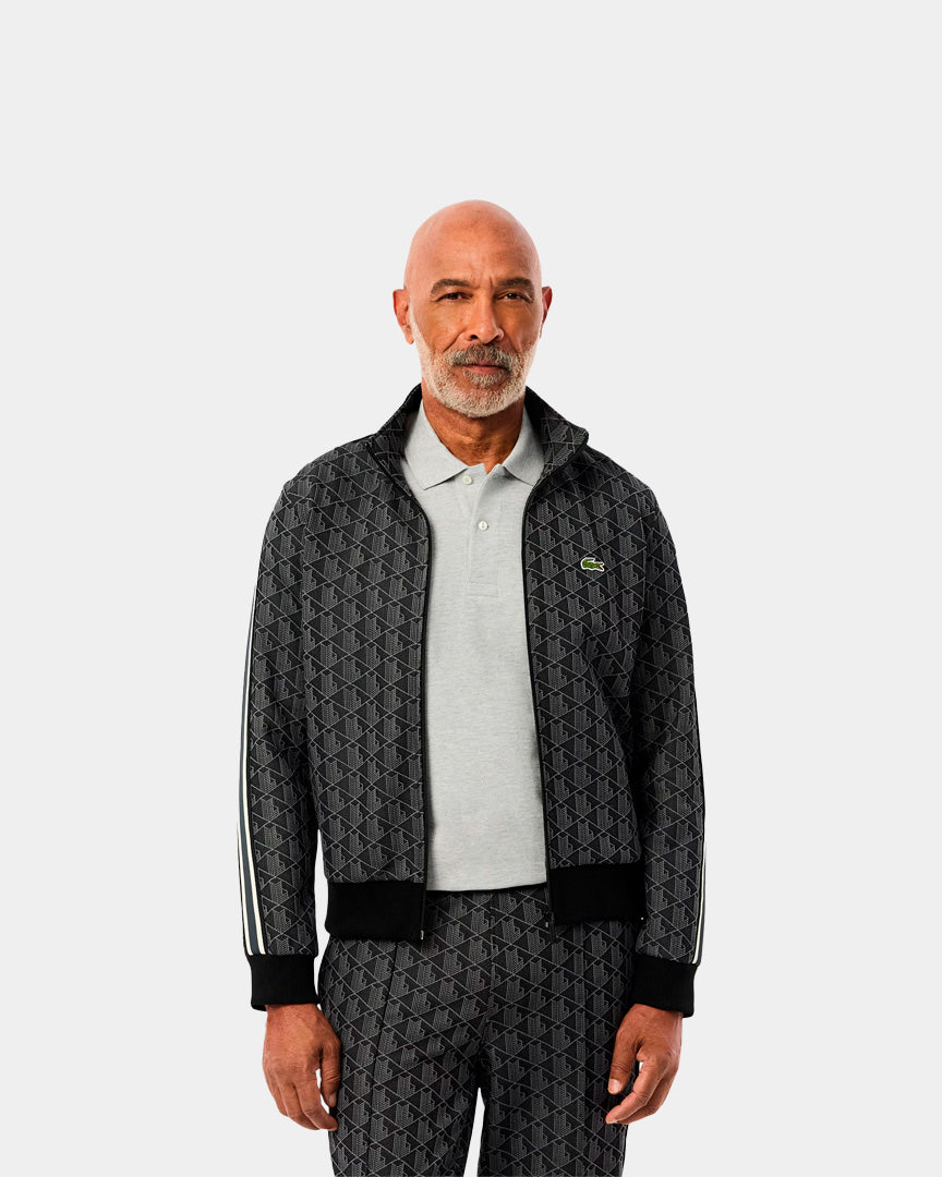 Lacoste Casaco Paris Monograma Preto/Cinza SH1368004PC