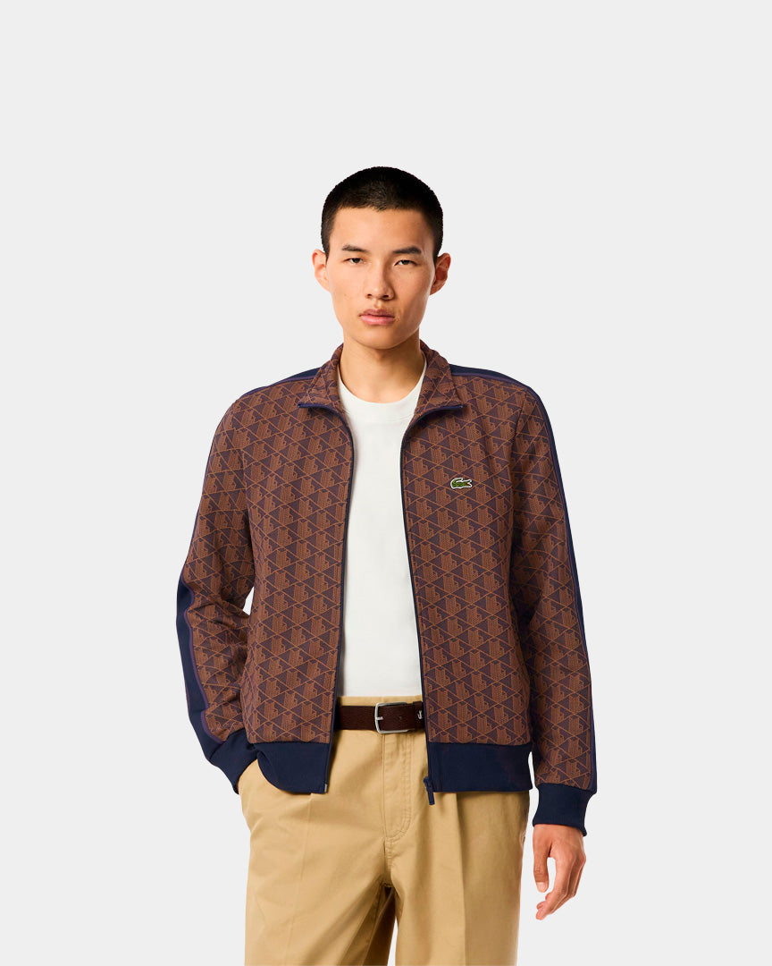 Lacoste Casaco Paris Monograma Violeta/Castanho SH1368009I4