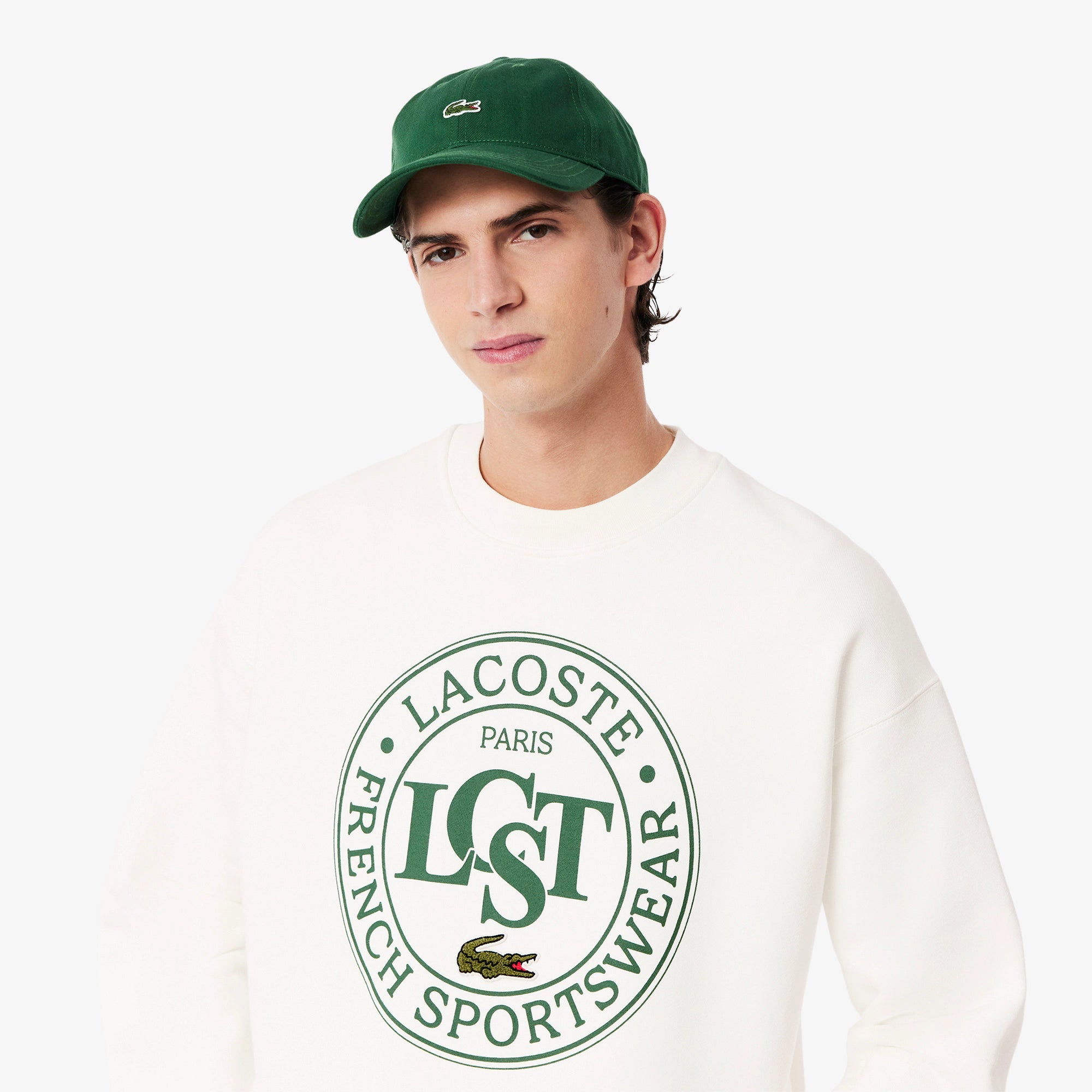 Lacoste Camisola Emblem Round Branca Lacoste