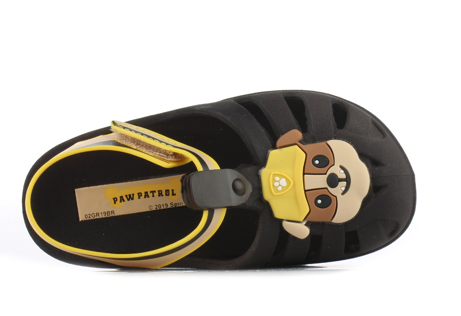 Sandálias Ipanema Patrulha Pata Friends Bebé Preto/Amarelo