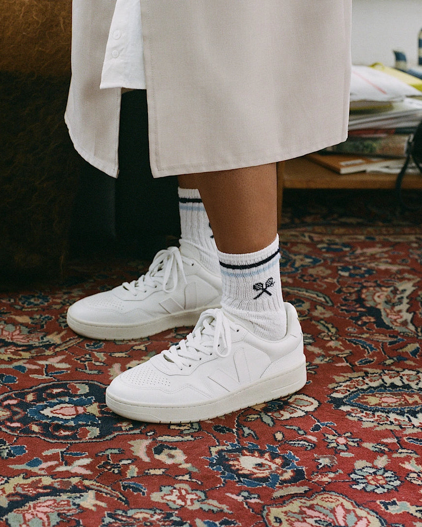 Sapatilha Veja Homem V-90 Leather Branca Veja