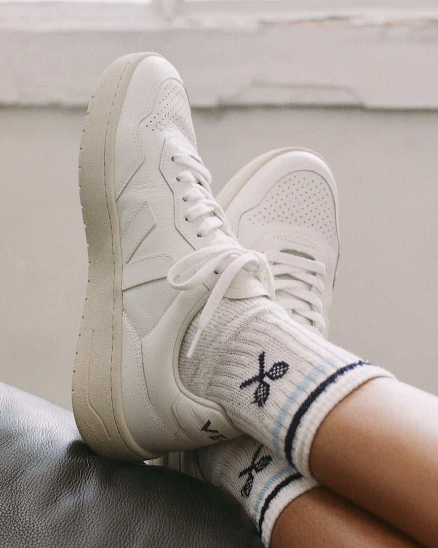 Sapatilha Veja Homem V-90 Leather Branca Veja