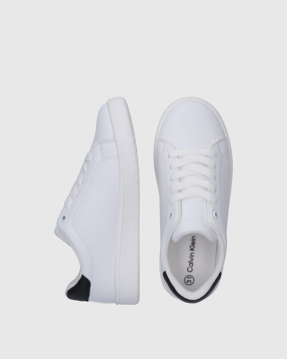 Sapatilhas Calvin Klein Low Cut Lace Branco/Preto Calvin Klein