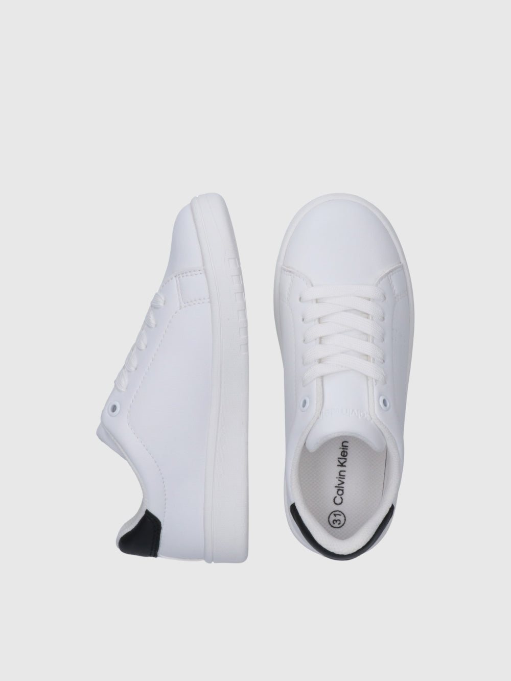 Sapatilhas Calvin Klein Low Cut Lace Branco/Preto Calvin Klein
