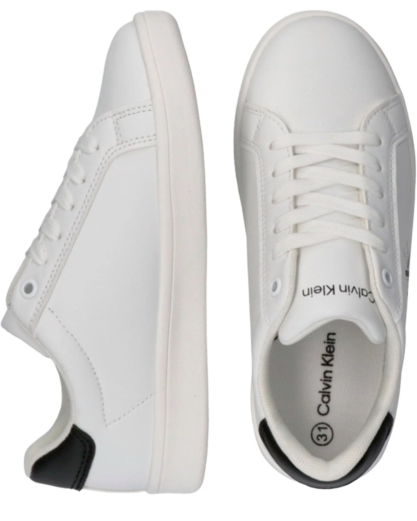 Sapatilhas Calvin Klein Low Cut Lace J Brancas