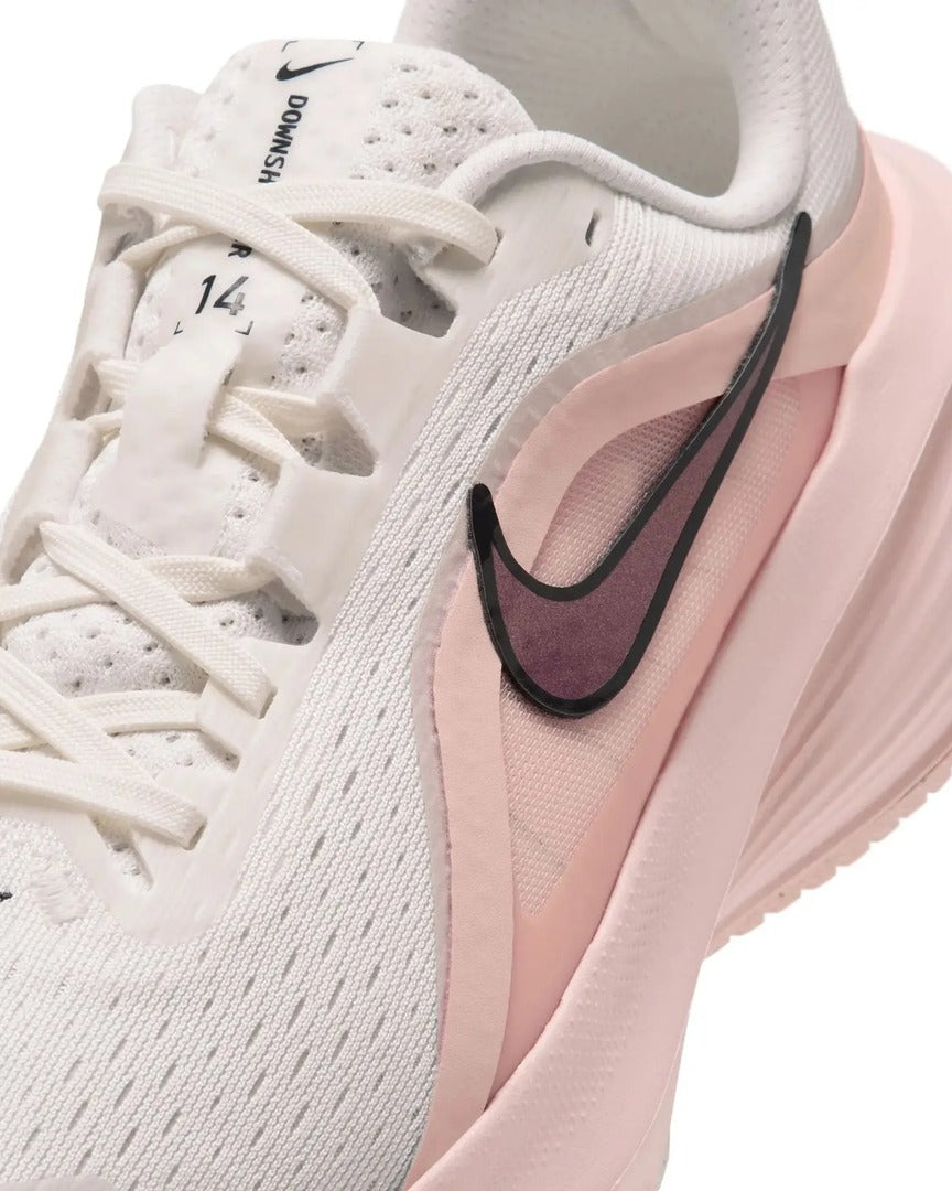 Sapatilhas Corrida Mulher Nike Downshifter 14 Branco/Rosa pormenor