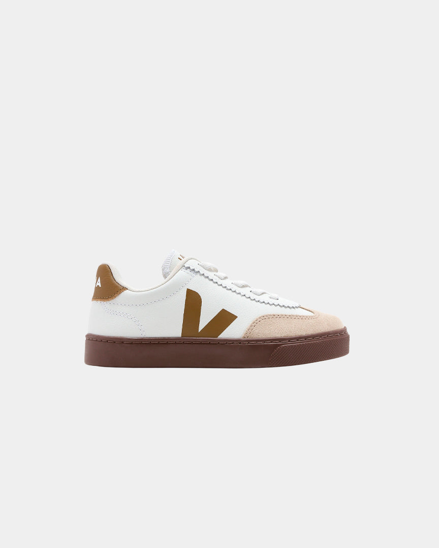 Sapatilhas Criança Veja Small Volley O.T Leather Branco/Castanho Veja
