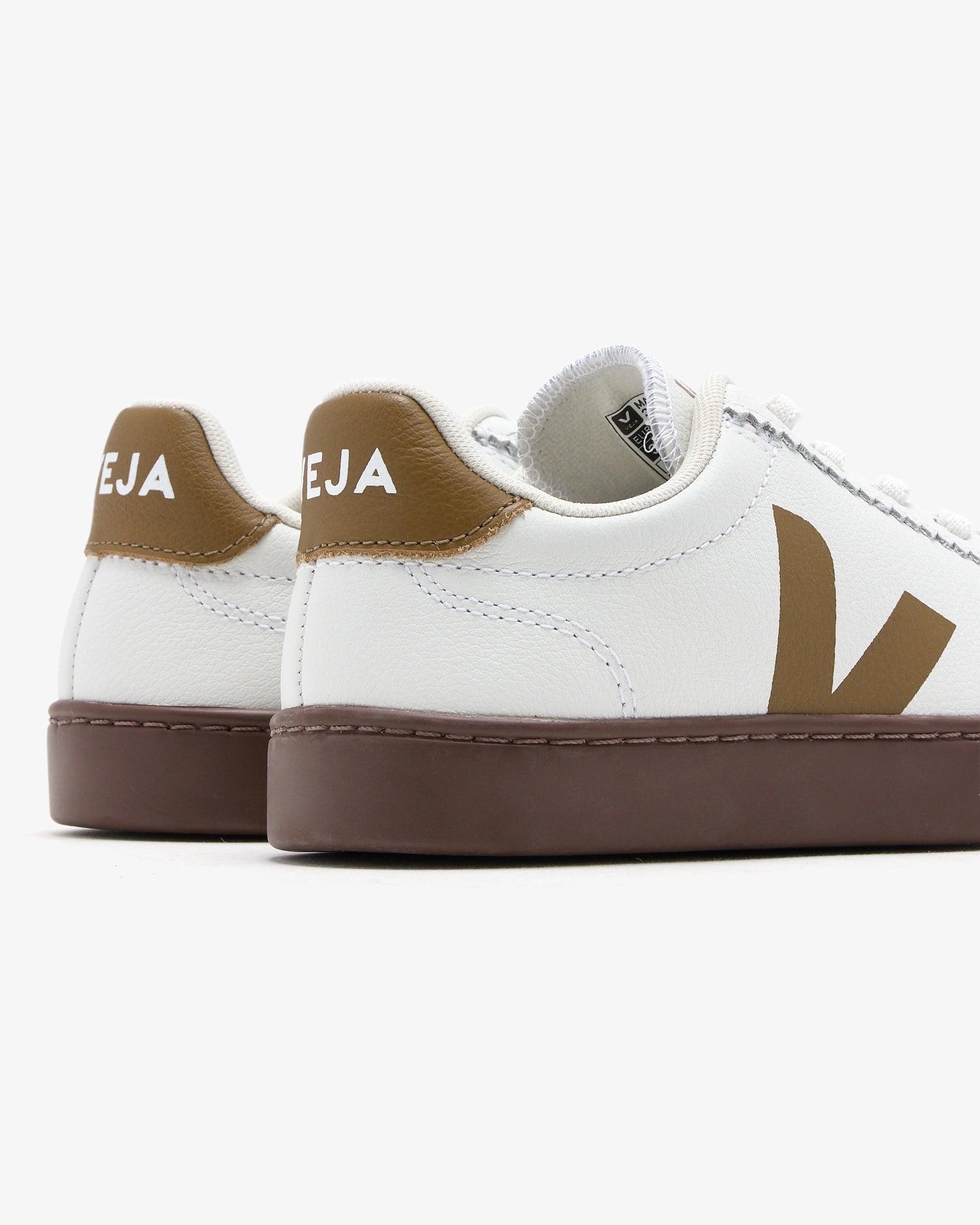 Sapatilhas Criança Veja Small Volley O.T Leather Branco/Castanho Veja