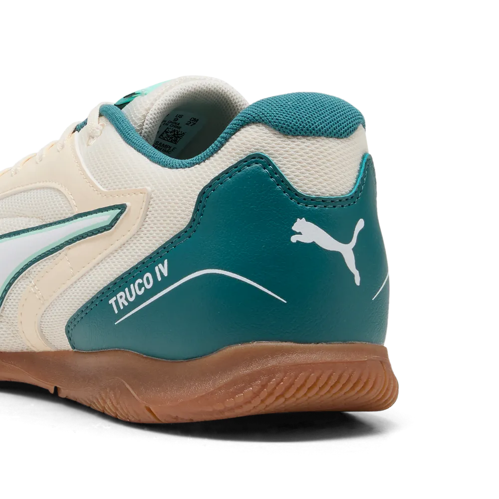 Sapatilhas Futsal Puma Truco IV Bege/Verde Puma
