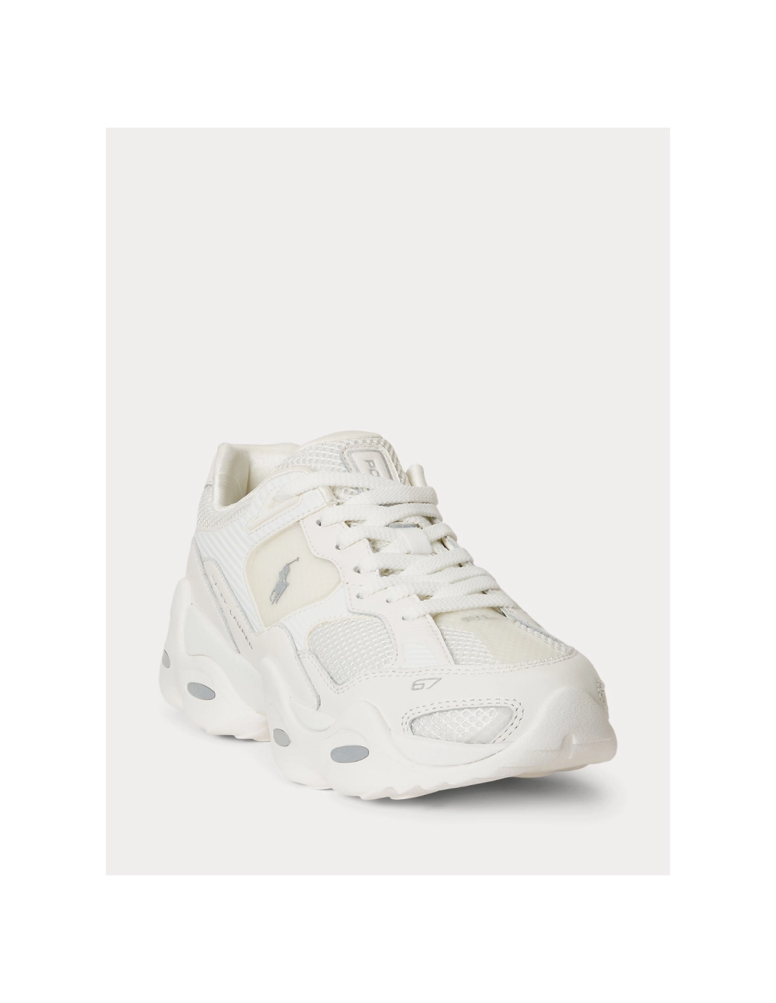 Sapatilhas Homem Ralph Lauren Trackstr 300 Brancas Polo Ralph Lauren