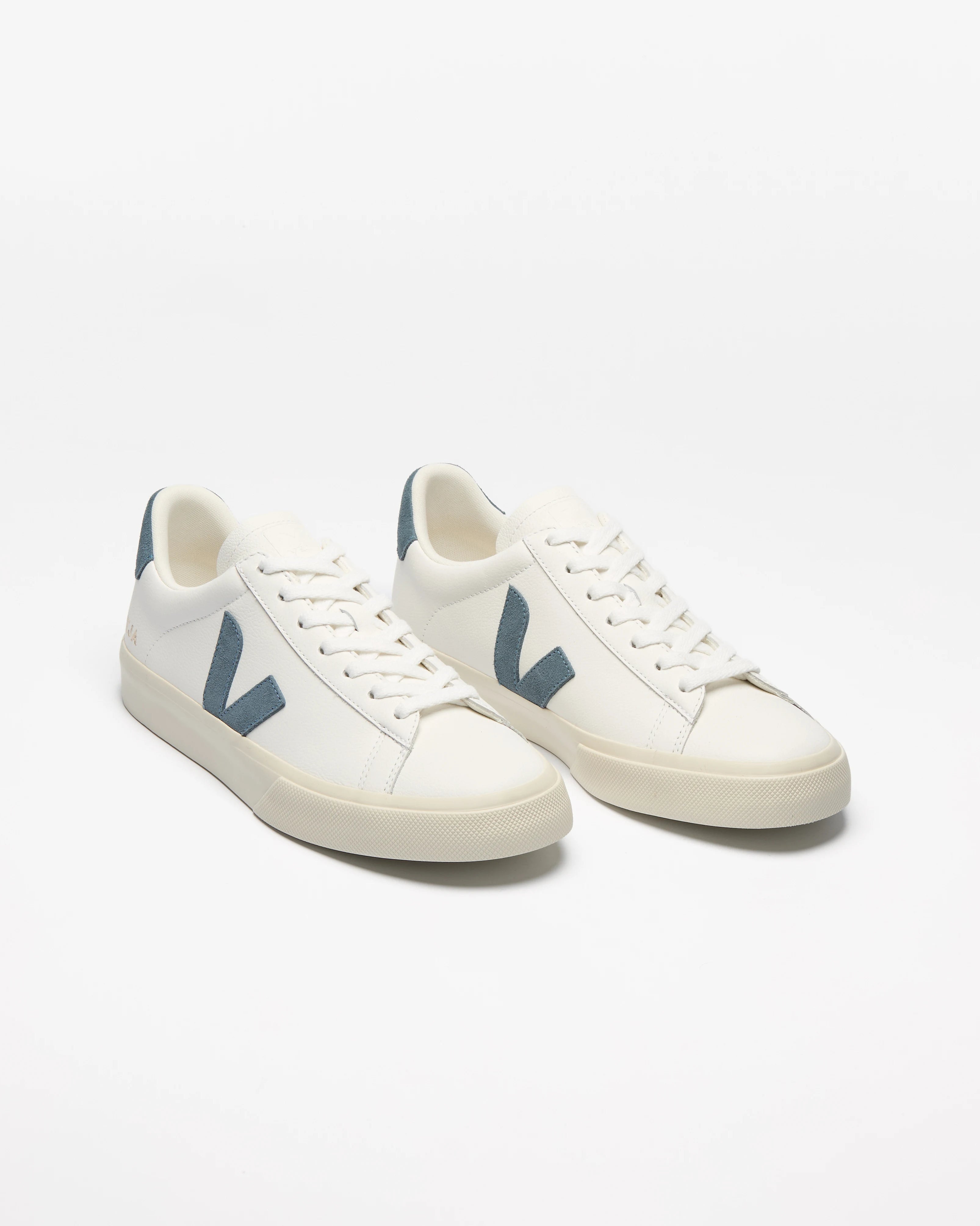 Sapatilhas Homem Veja Campo Leather Branco/Azul Veja