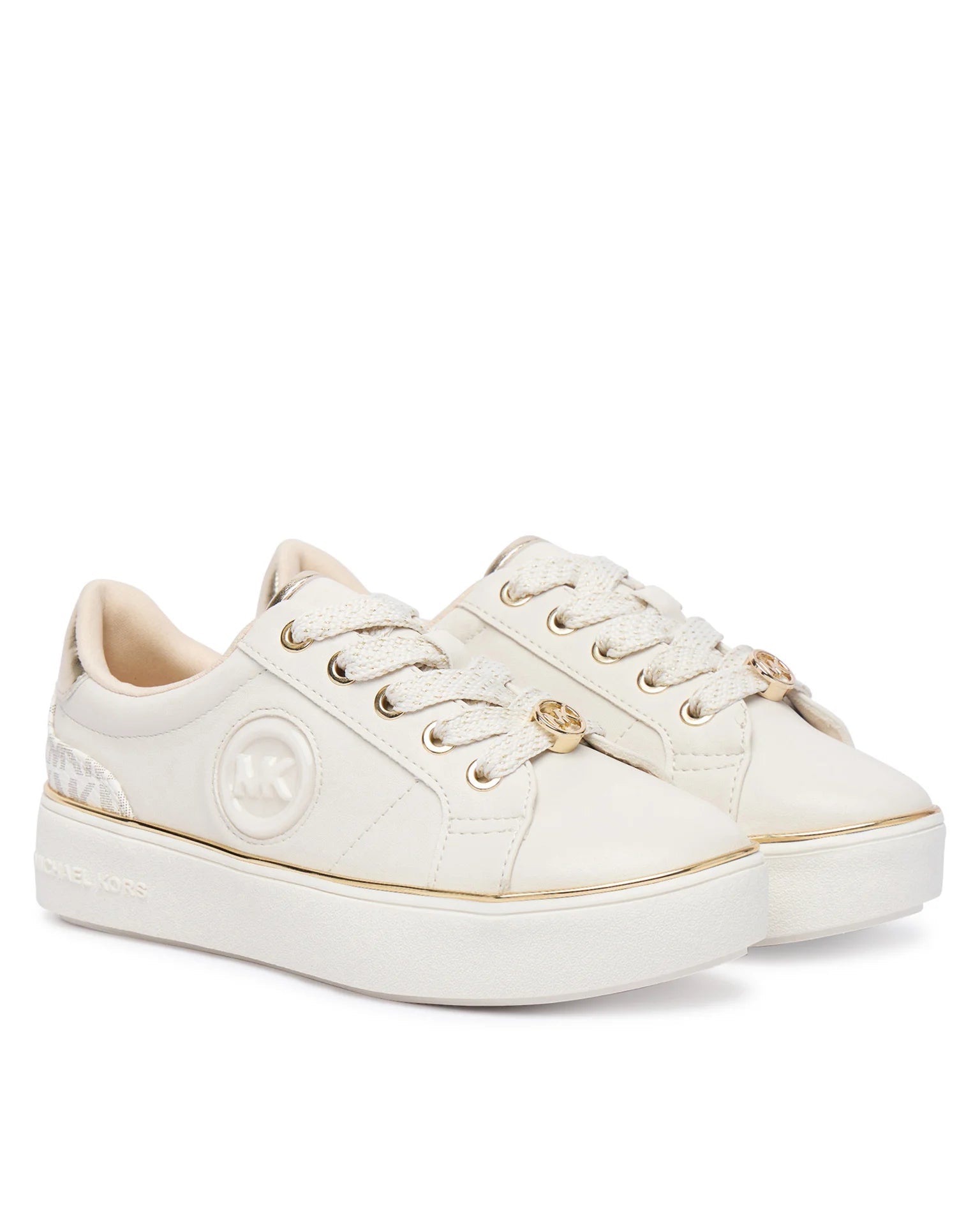 Sapatilhas Michael Kors Jordana Finn Bege/Dourado Michael Kors