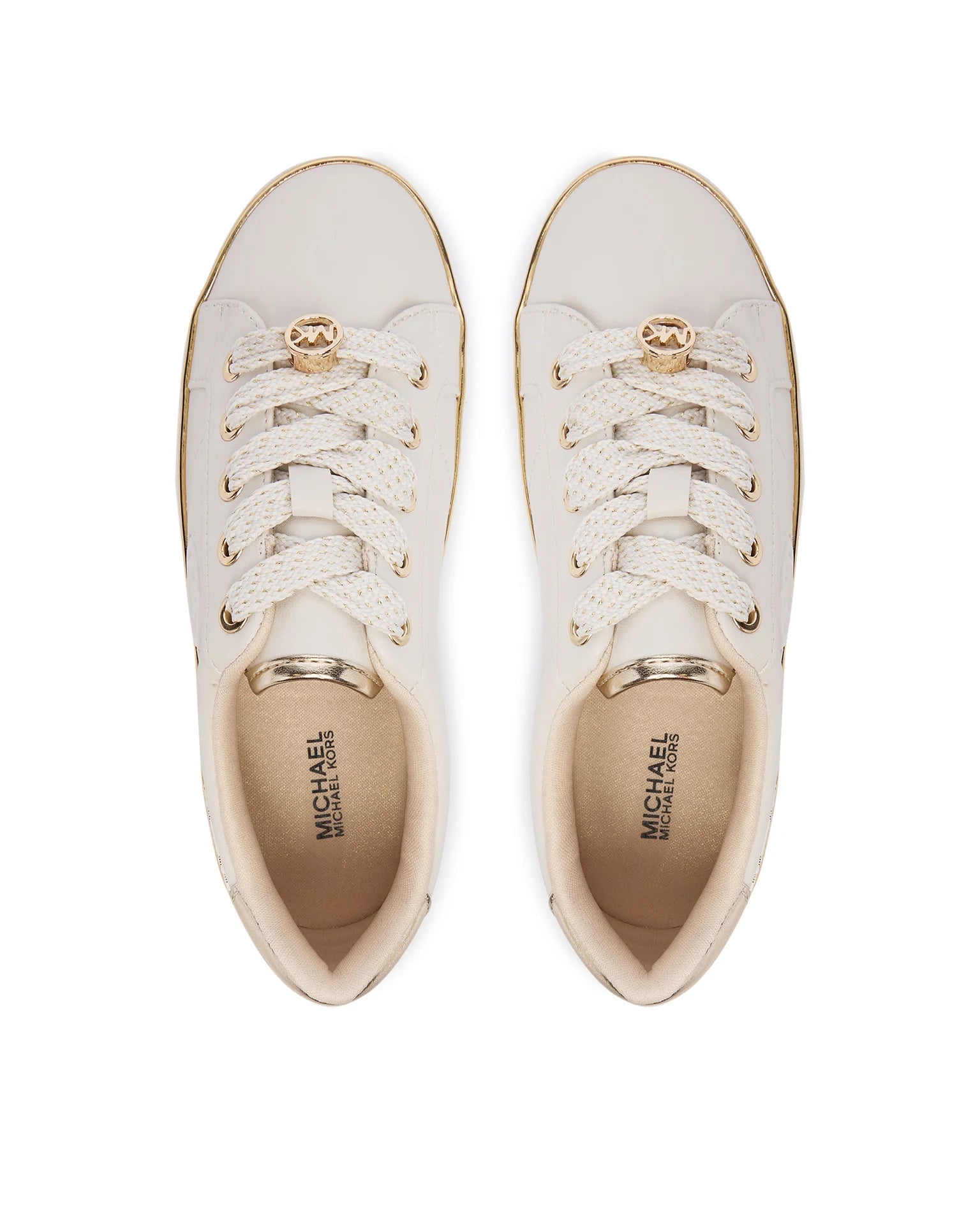 Sapatilhas Michael Kors Jordana Finn Bege/Dourado Michael Kors