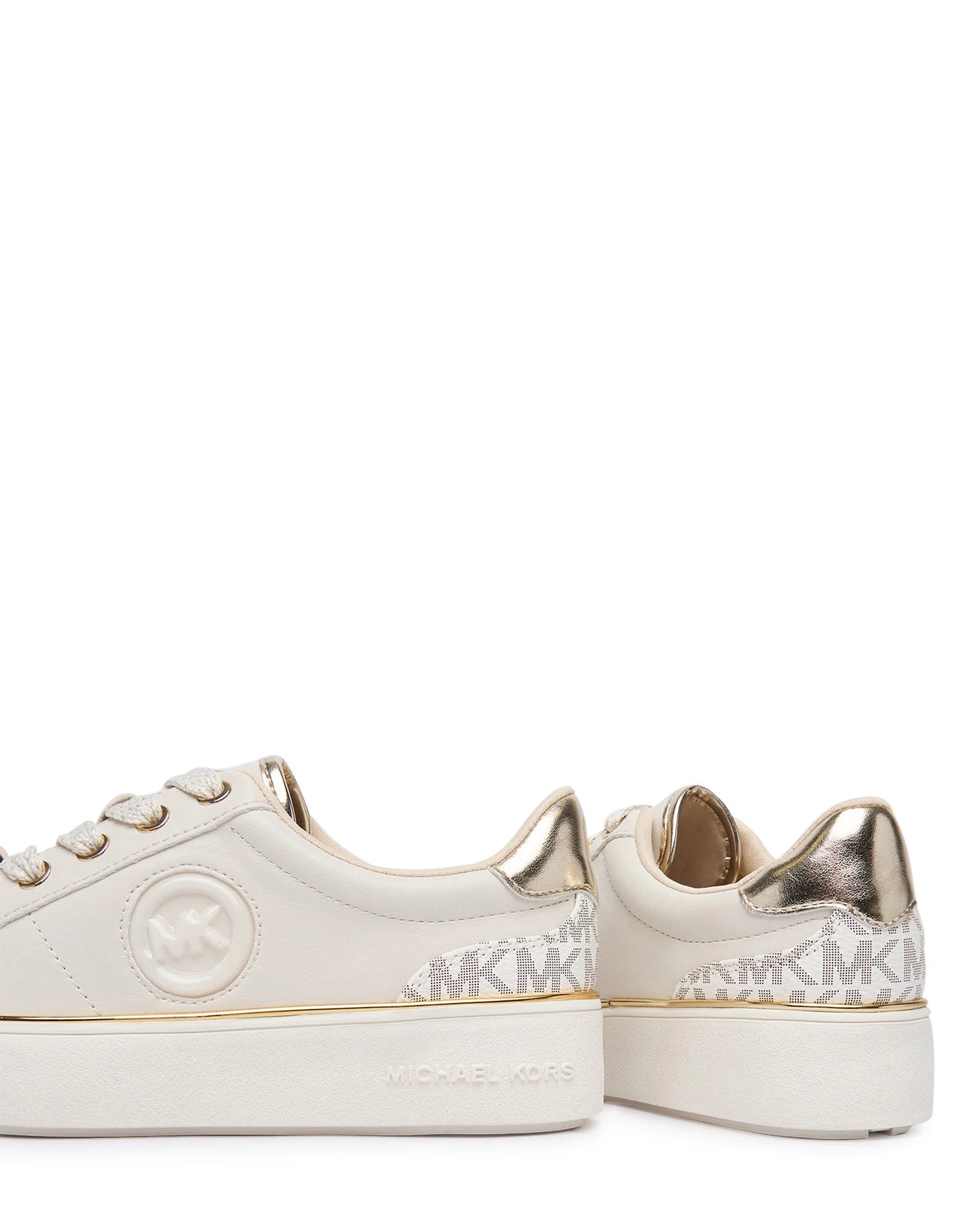 Sapatilhas Michael Kors Jordana Finn Bege/Dourado Michael Kors