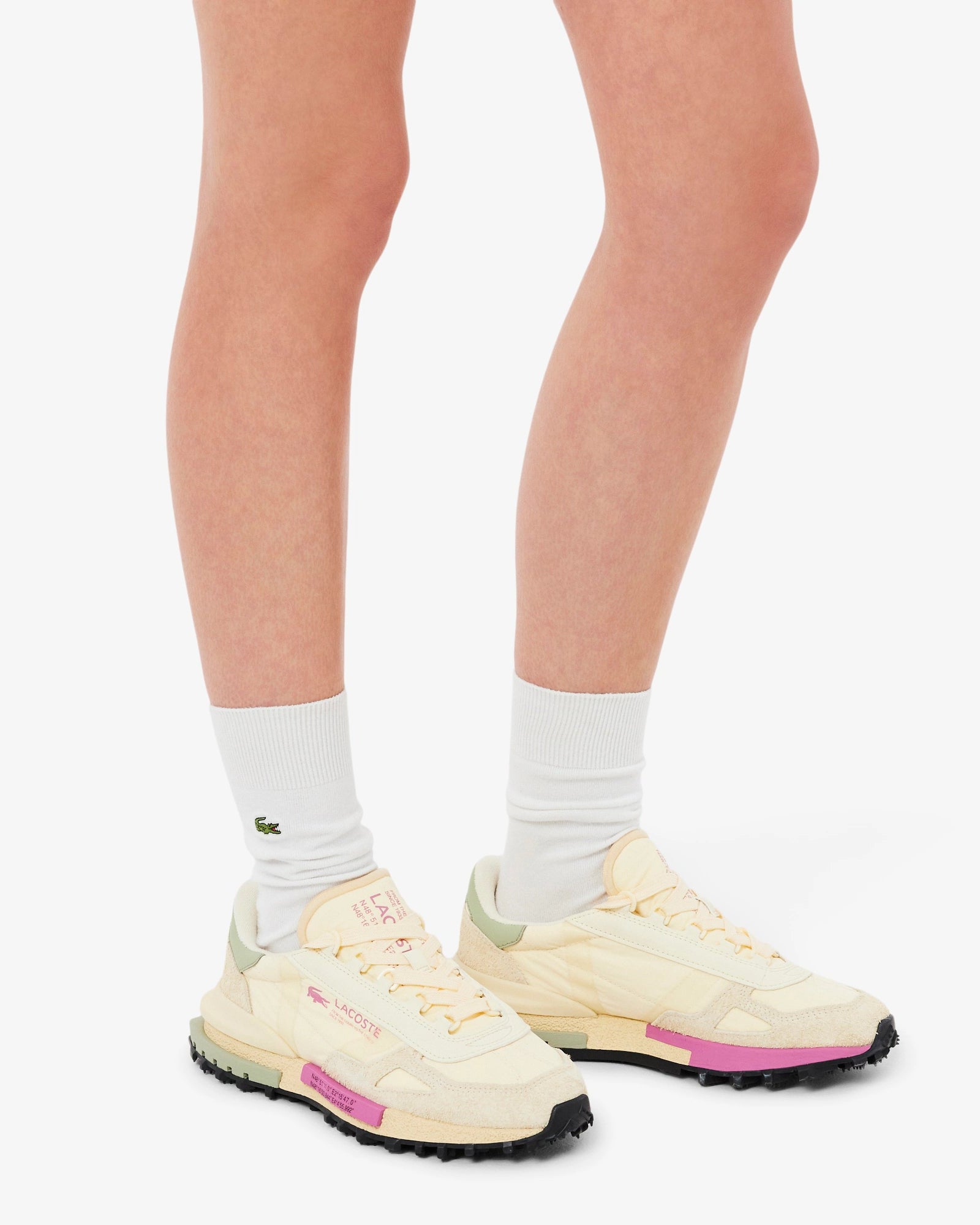 Sapatilhas Mulher Lacoste Elite Active Bege Amarelado Lacoste
