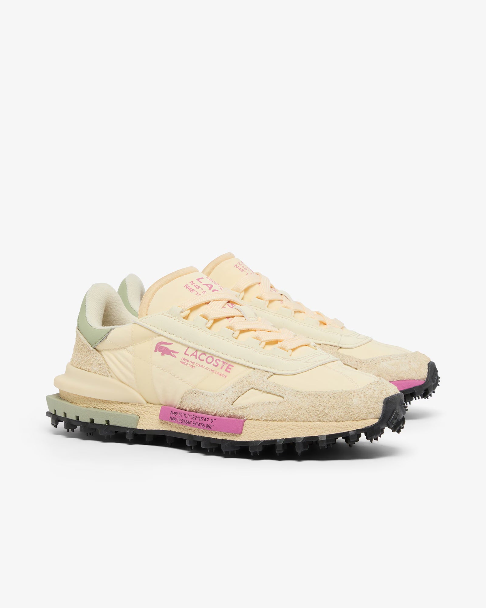Sapatilhas Mulher Lacoste Elite Active Bege Amarelado Lacoste